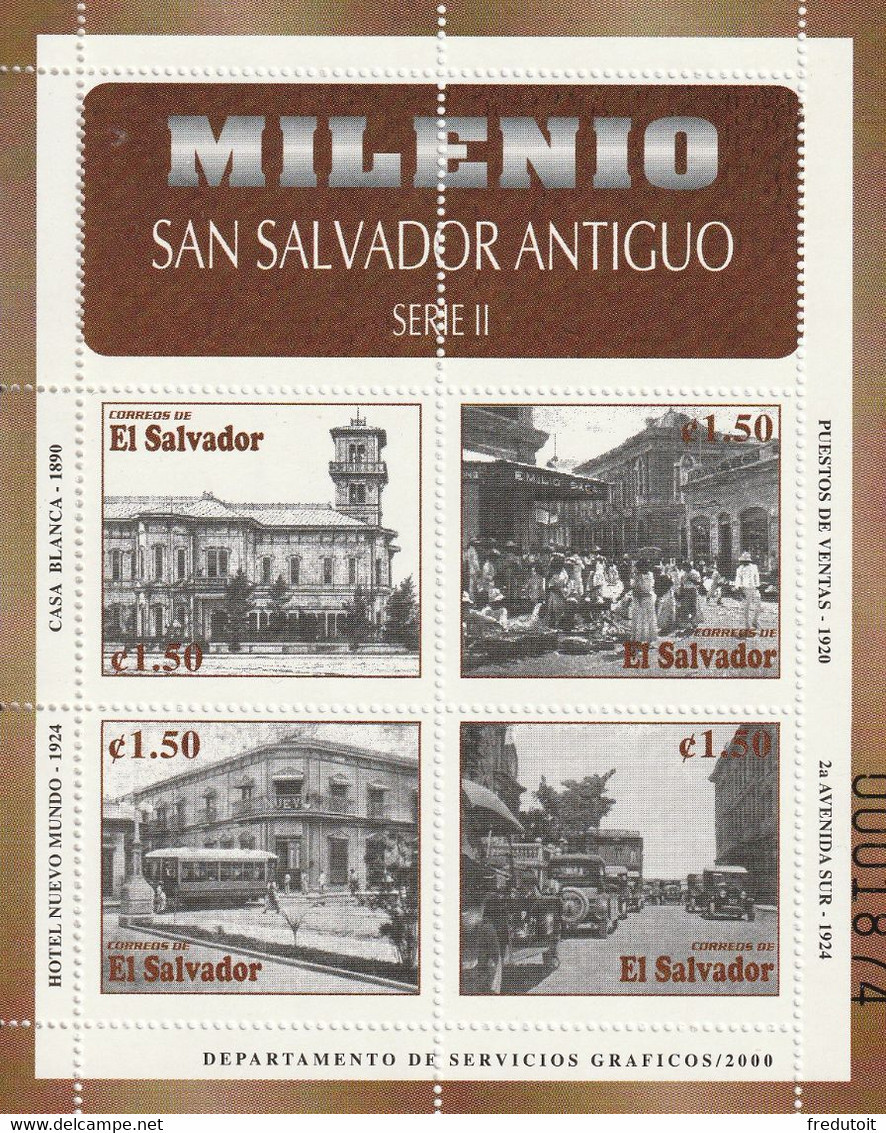 SALVADOR - BLOC N°46 ** (2000) Le Vieux San Salvador - Salvador