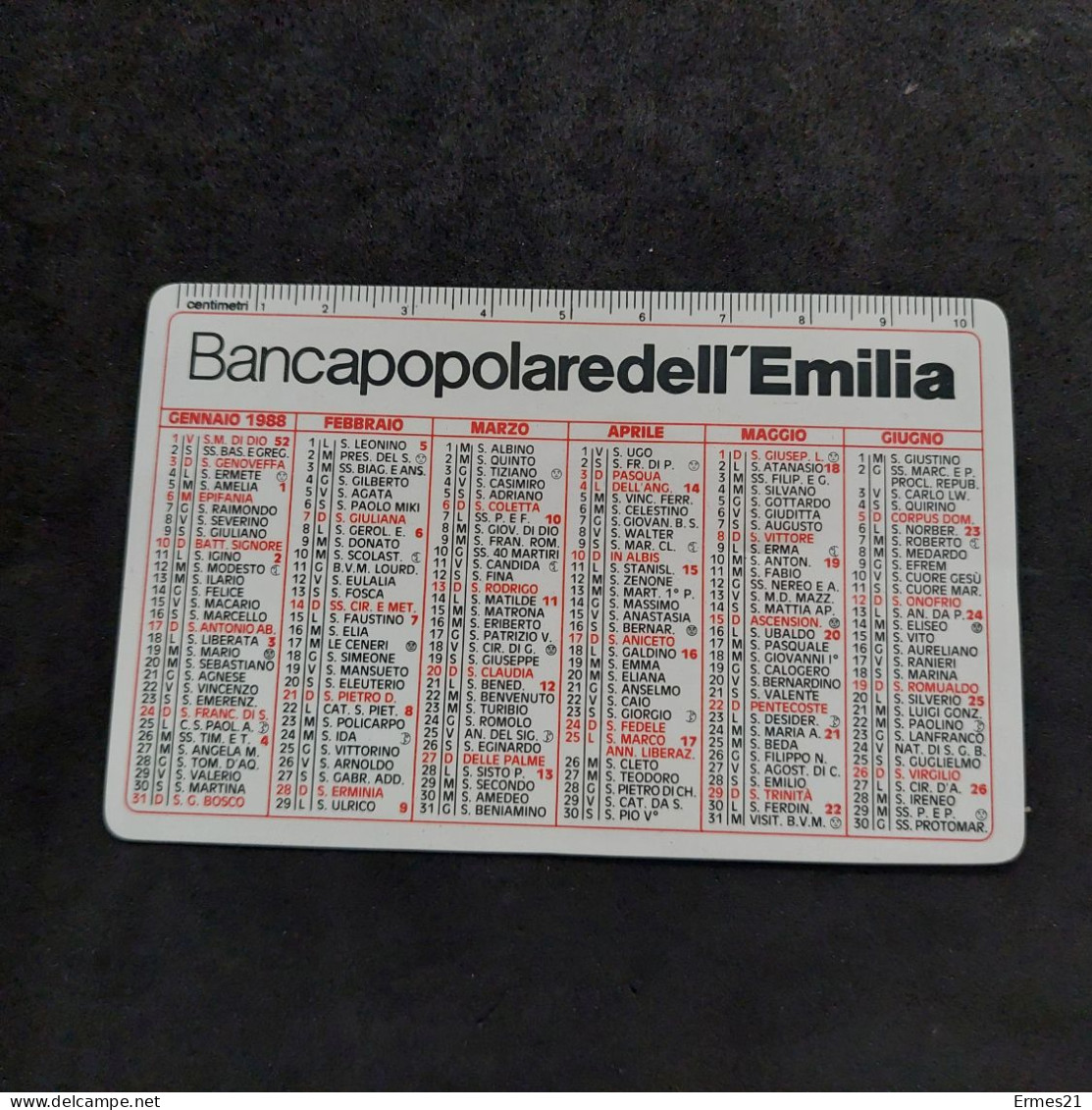 Calendarietto 1998  Cassa Risparmio Di Bologna.Condizioni Eccellenti.. Plastificato. - Small : 1991-00