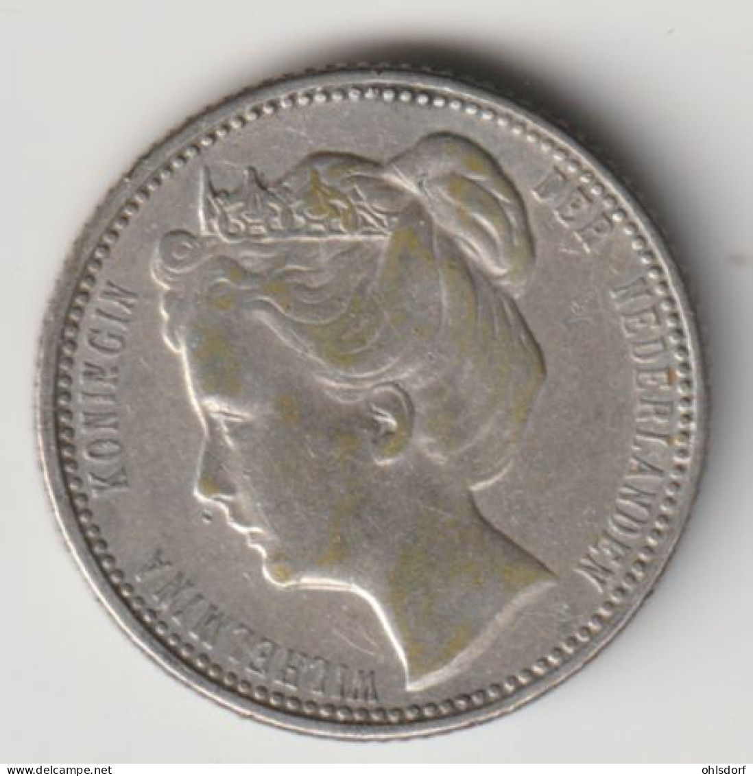 NEDERLAND 1904: 25 Cents, Silver, KM 120.1 - 25 Centavos