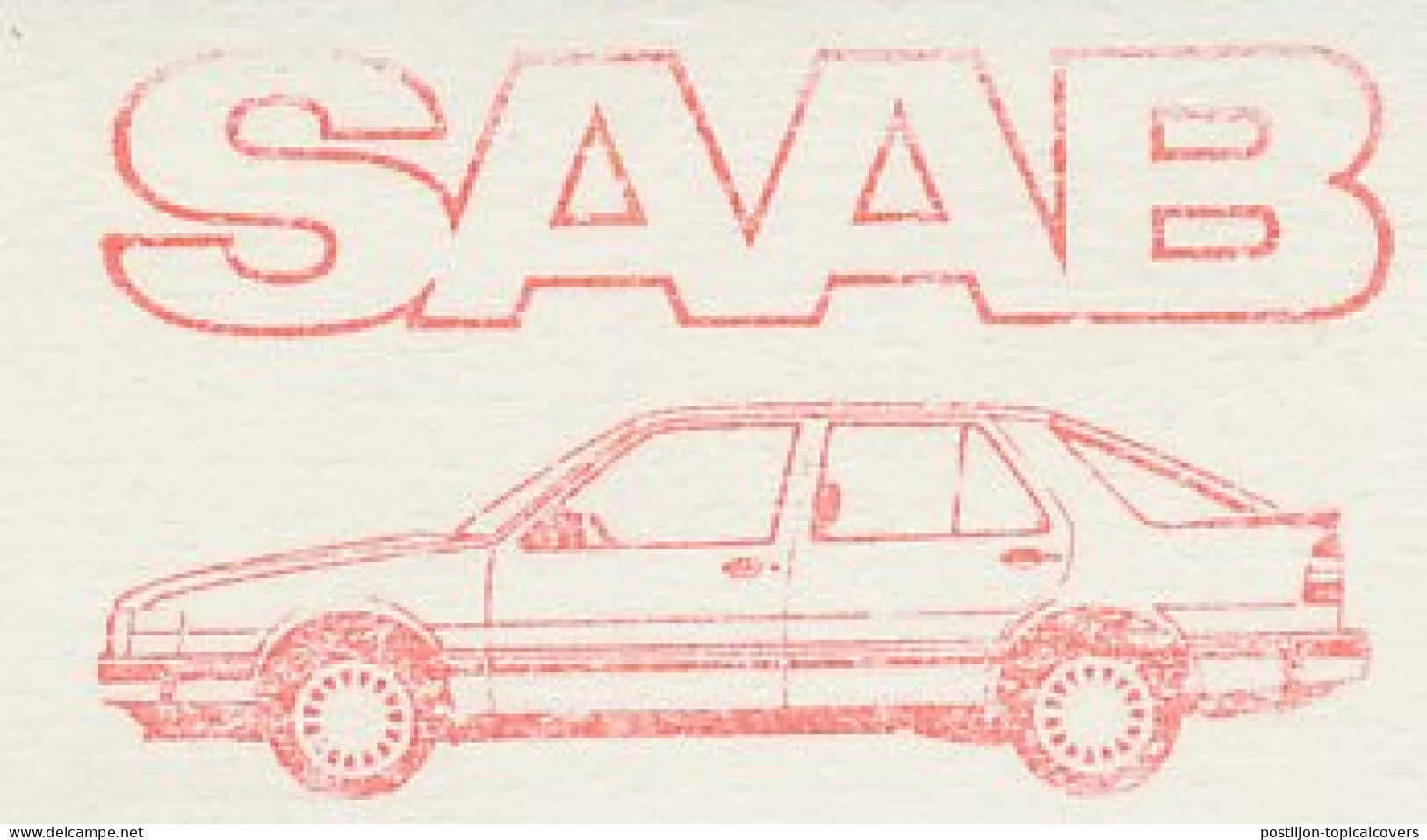 Meter Cut Germany 1987 Car - Saab - Cars