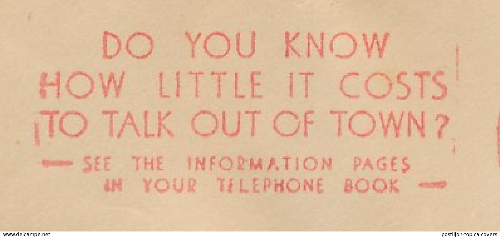 Meter Cover USA 1941 Talk Out Of Town - Telephone Book - Telecom
