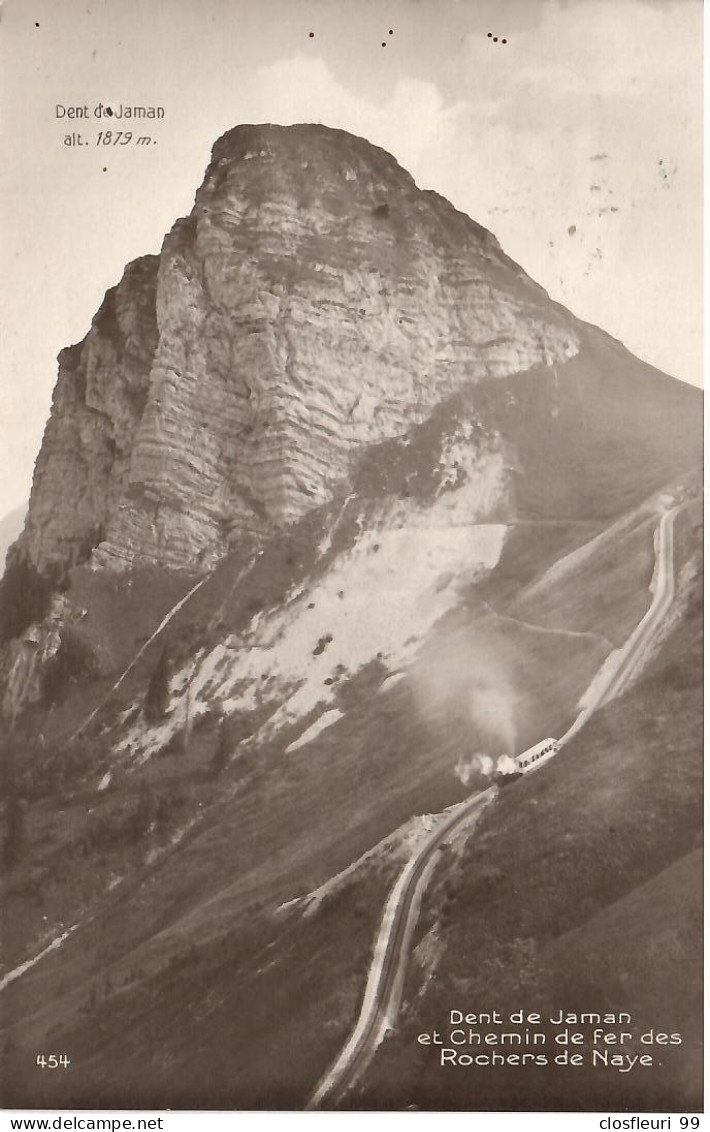 Cachet Linéaire : Les Rochers De Naye / Montreux 19.6.1920 - Poststempel