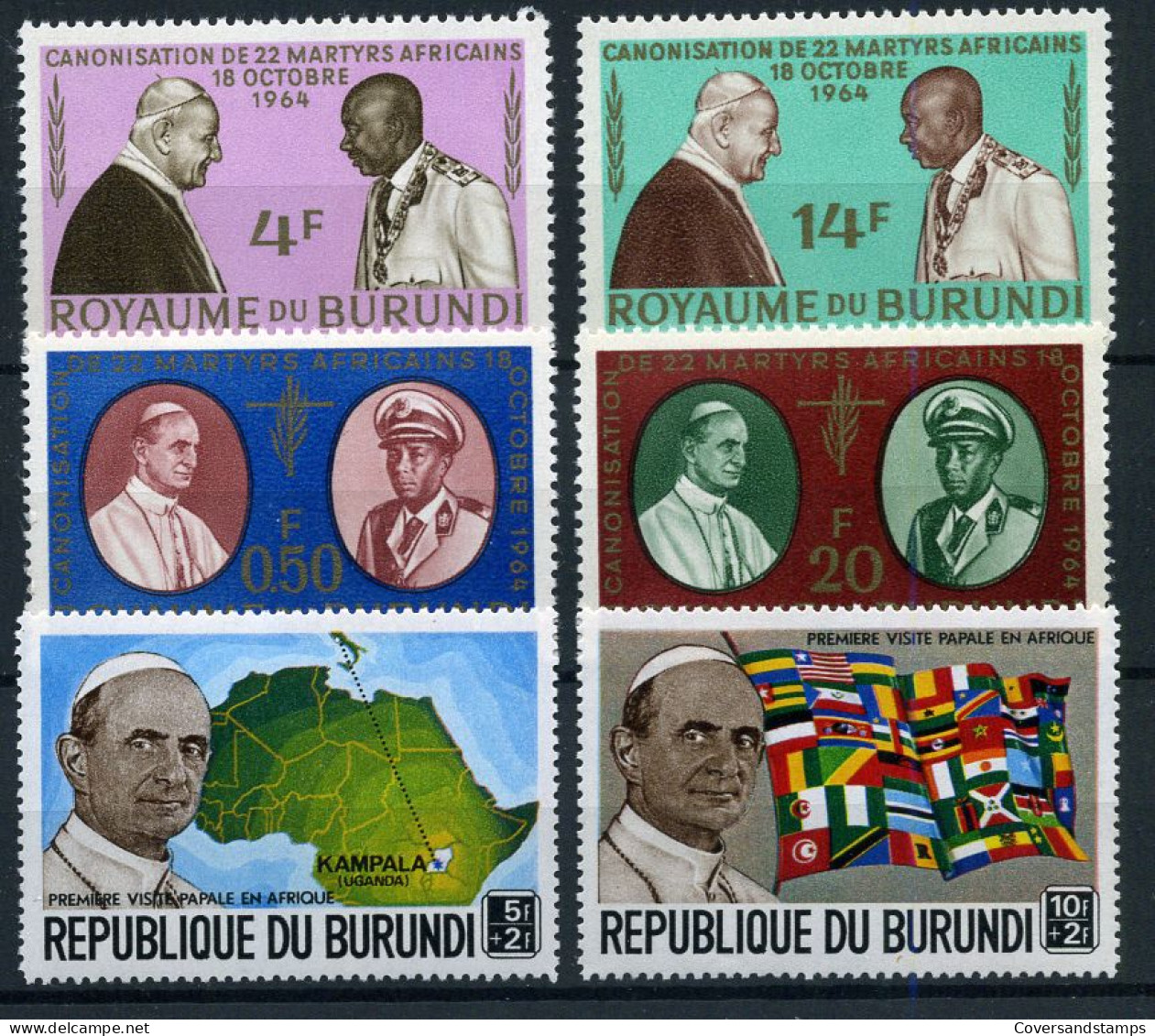 République Du Burundi - Pope   -  ** MNH - Papes