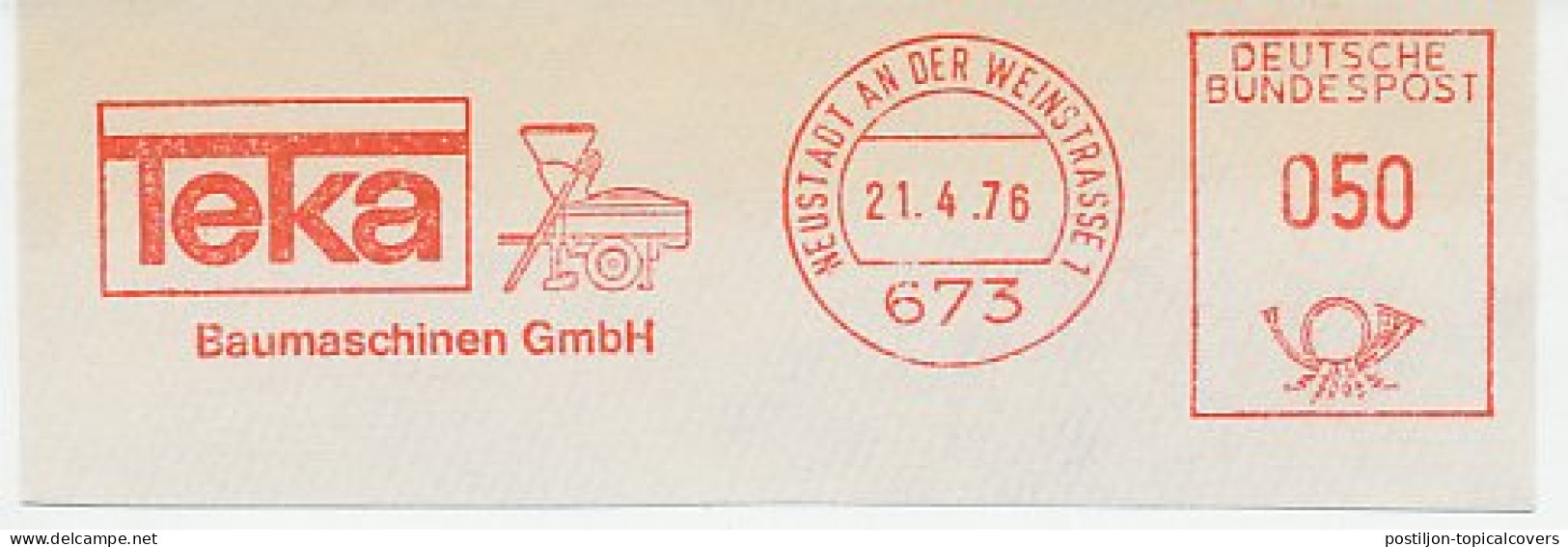 Meter Cut Germany 1976 Cement - Concrete - Altri & Non Classificati