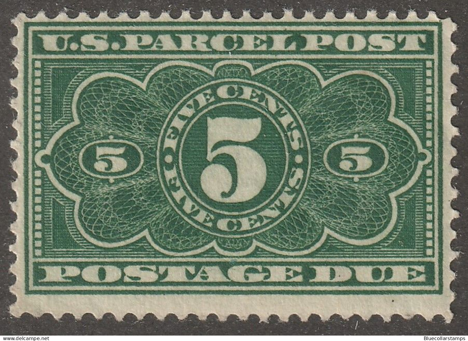 USA, Stamp, Scott#JQ3, Mint, Never, Hinged, Parcel Post, 5 Cents, Green, - Pacchi