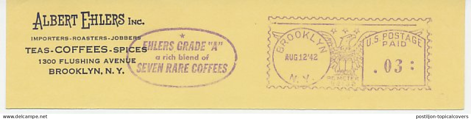 Meter Top Cut USA 1942 Coffee - Ehlers Grade - Other & Unclassified