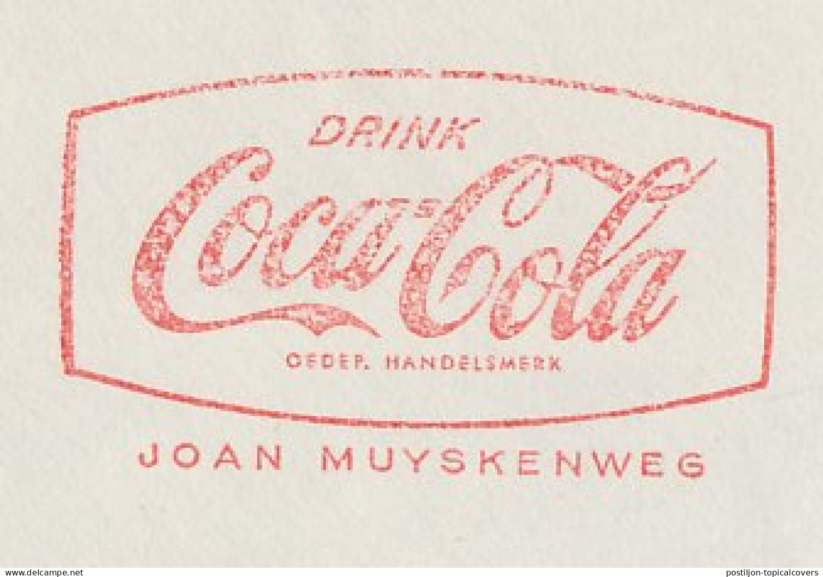 Meter Cover Netherlands 1964 Coca Cola - Amsterdam - Other & Unclassified