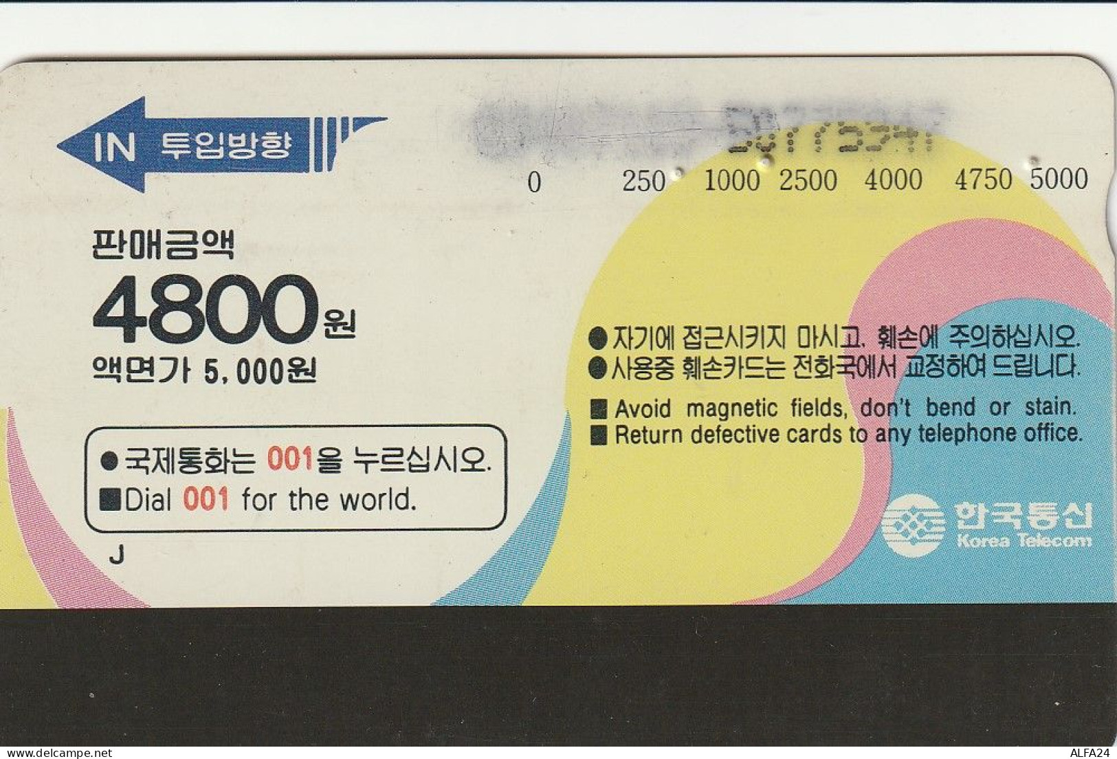 PHONE CARD COREA SUD  (CZ818 - Korea (Zuid)