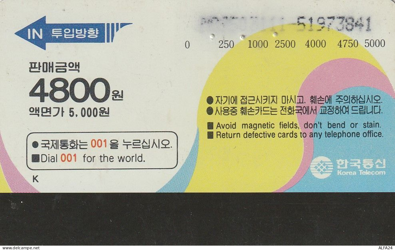 PHONE CARD COREA SUD  (CZ810 - Corea Del Sur