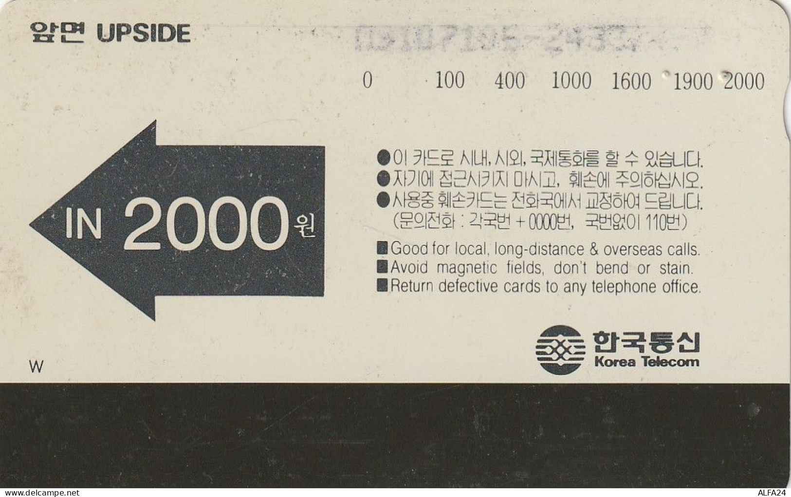 PHONE CARD COREA SUD  (CZ806 - Corée Du Sud