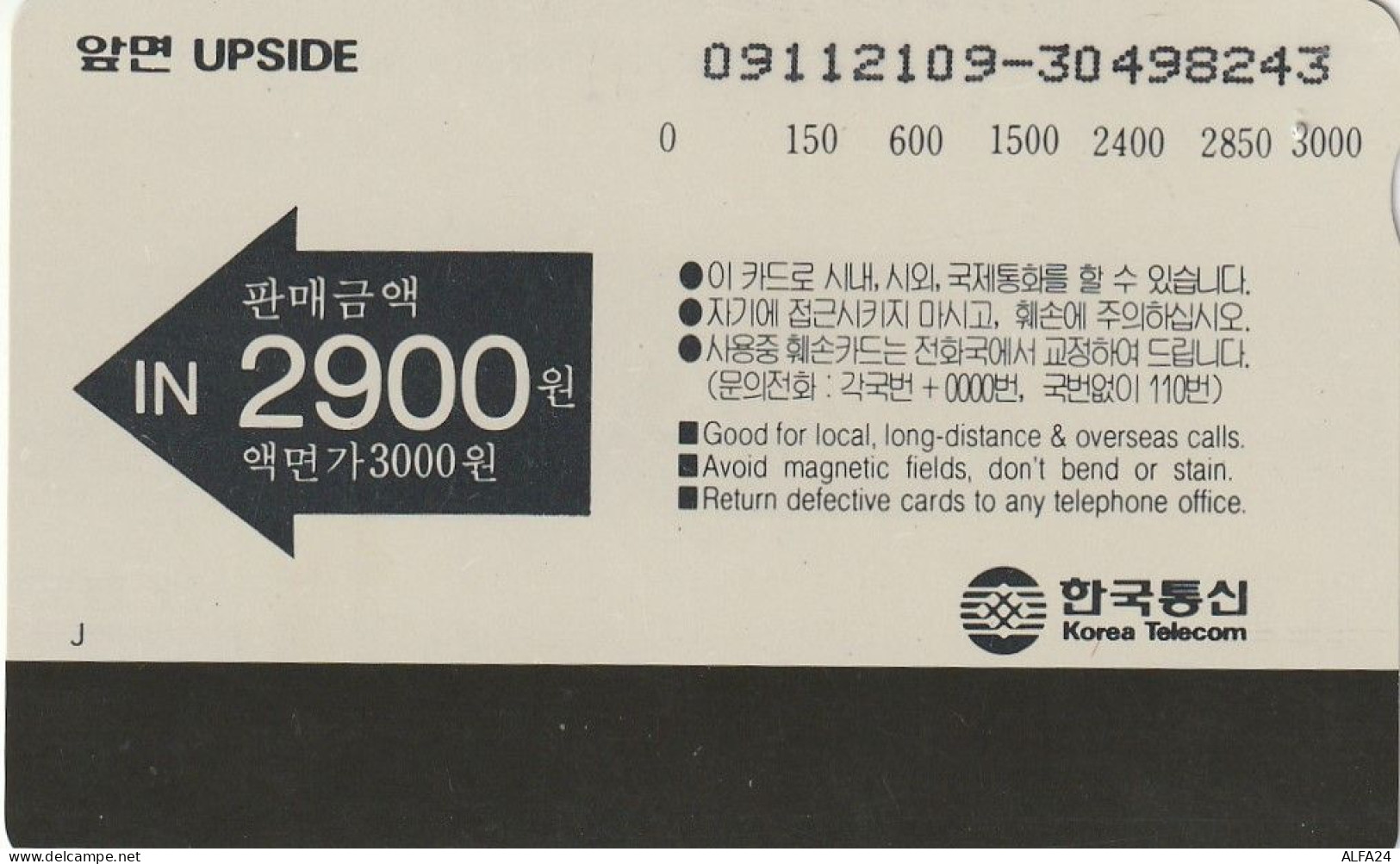 PHONE CARD COREA SUD  (CZ794 - Corea Del Sur