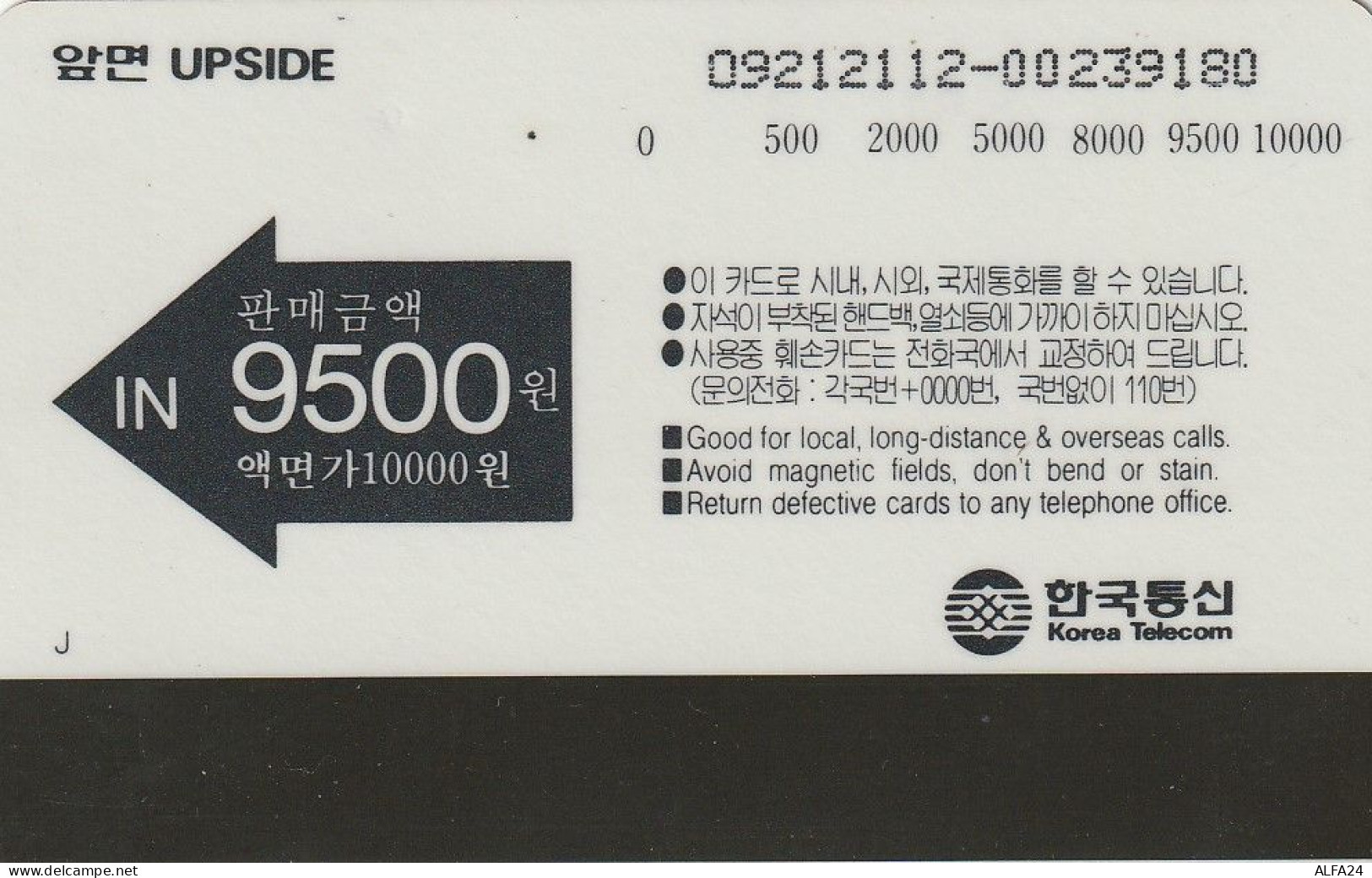 PHONE CARD COREA SUD  (CZ780 - Korea, South