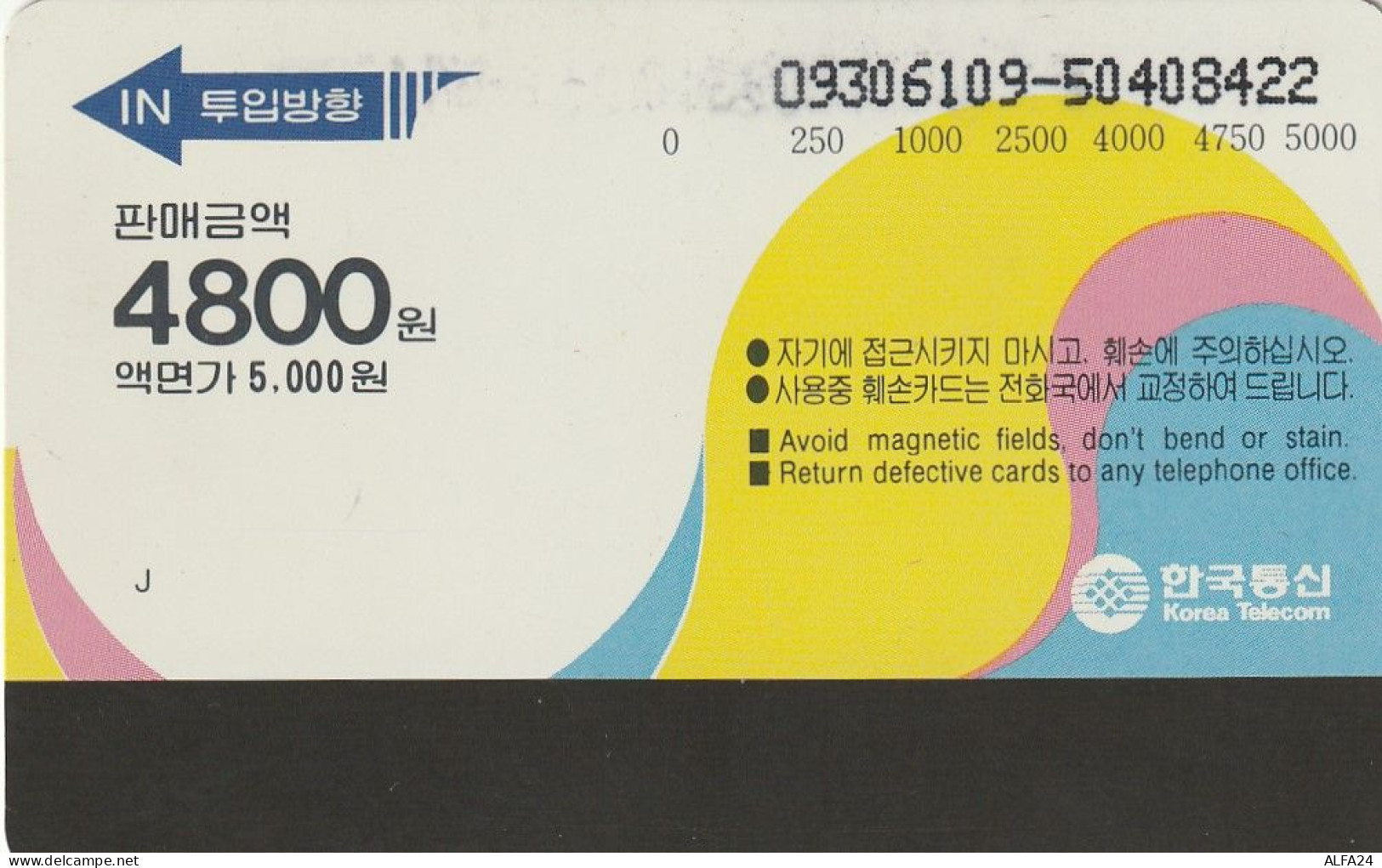 PHONE CARD COREA SUD  (CZ778 - Corea Del Sur