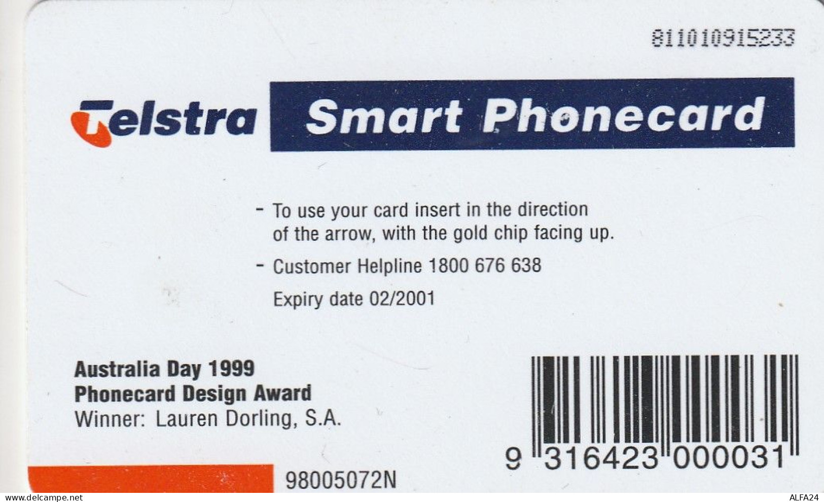 PHONE CARD AUSTRALIA  (CZ619 - Australien