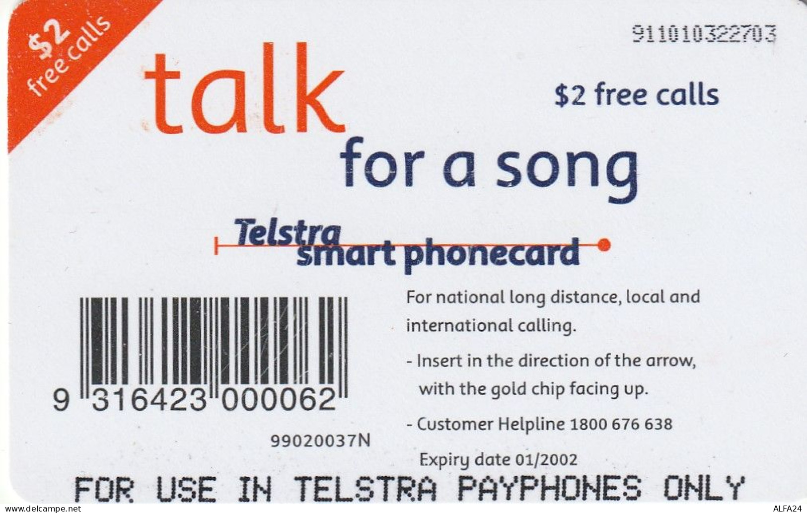 PHONE CARD AUSTRALIA  (CZ610 - Australia