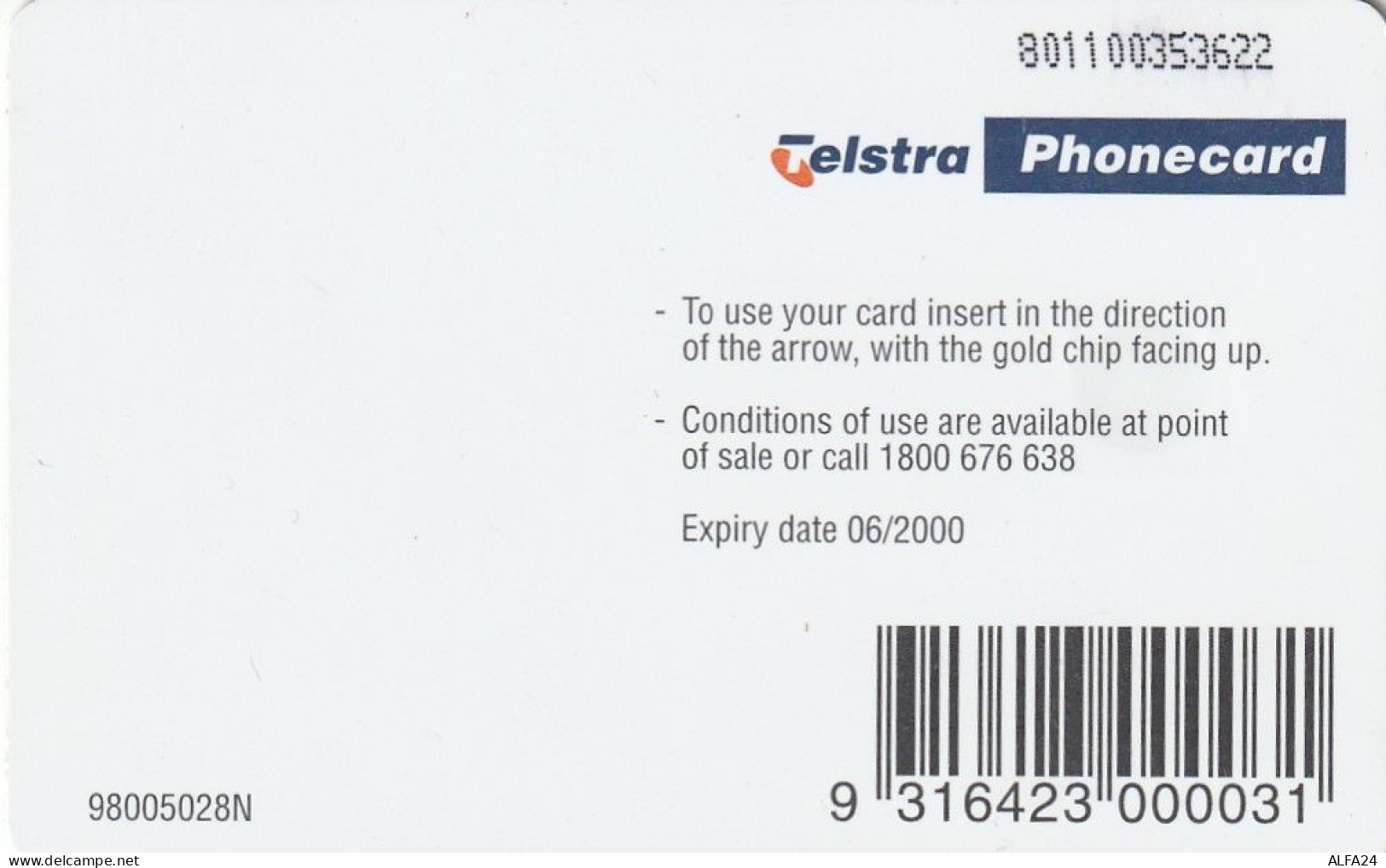 PHONE CARD AUSTRALIA  (CZ608 - Australie
