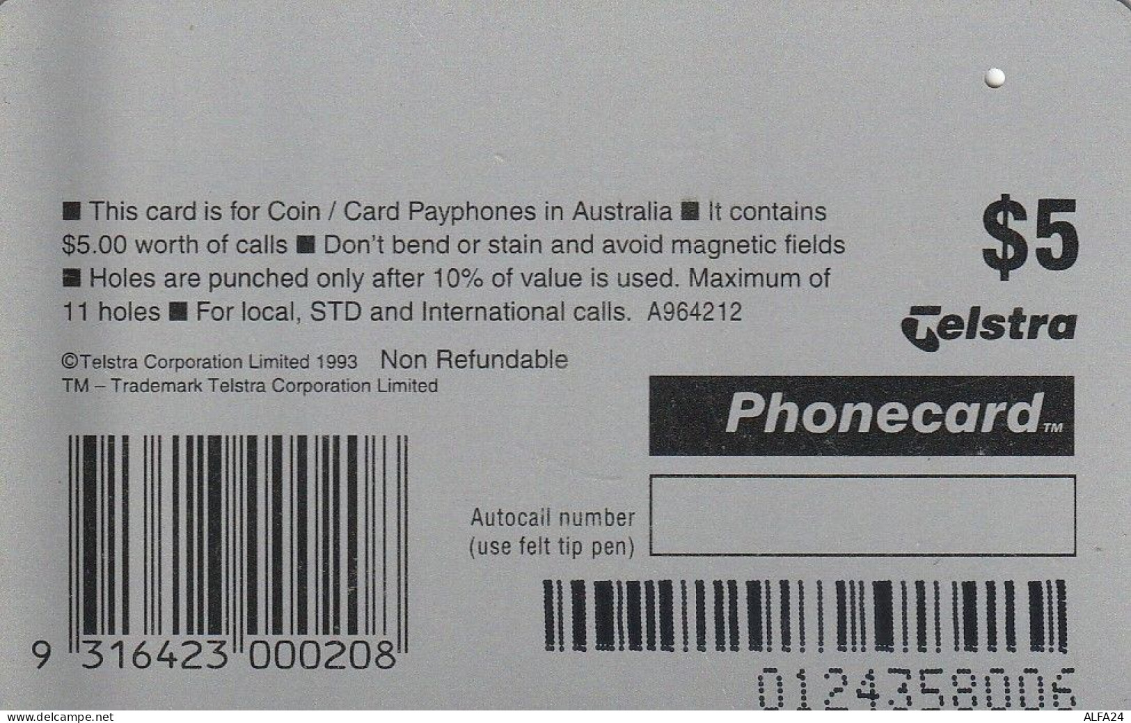 PHONE CARD AUSTRALIA  (CZ595 - Australia