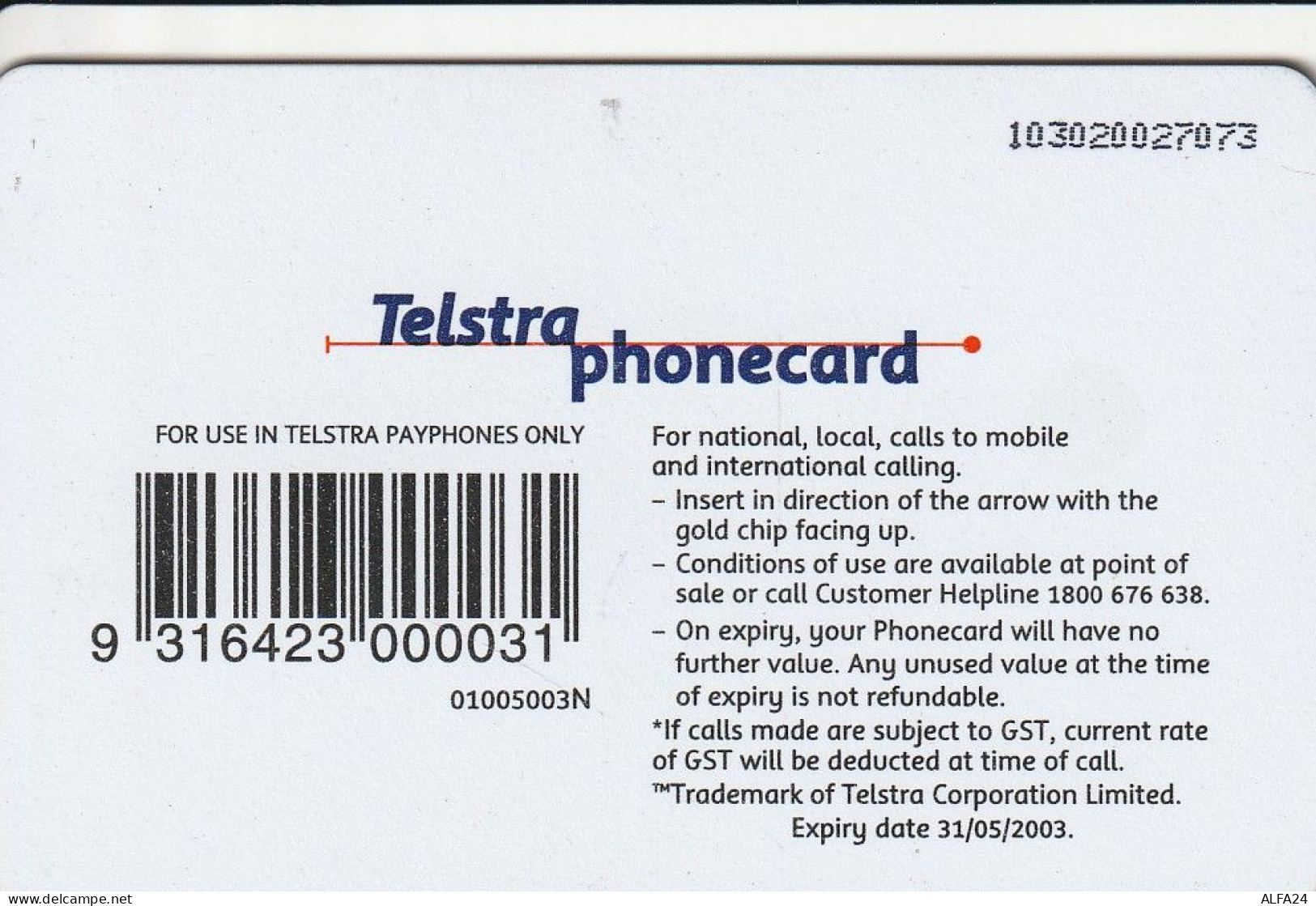 PHONE CARD AUSTRALIA  (CZ593 - Australië