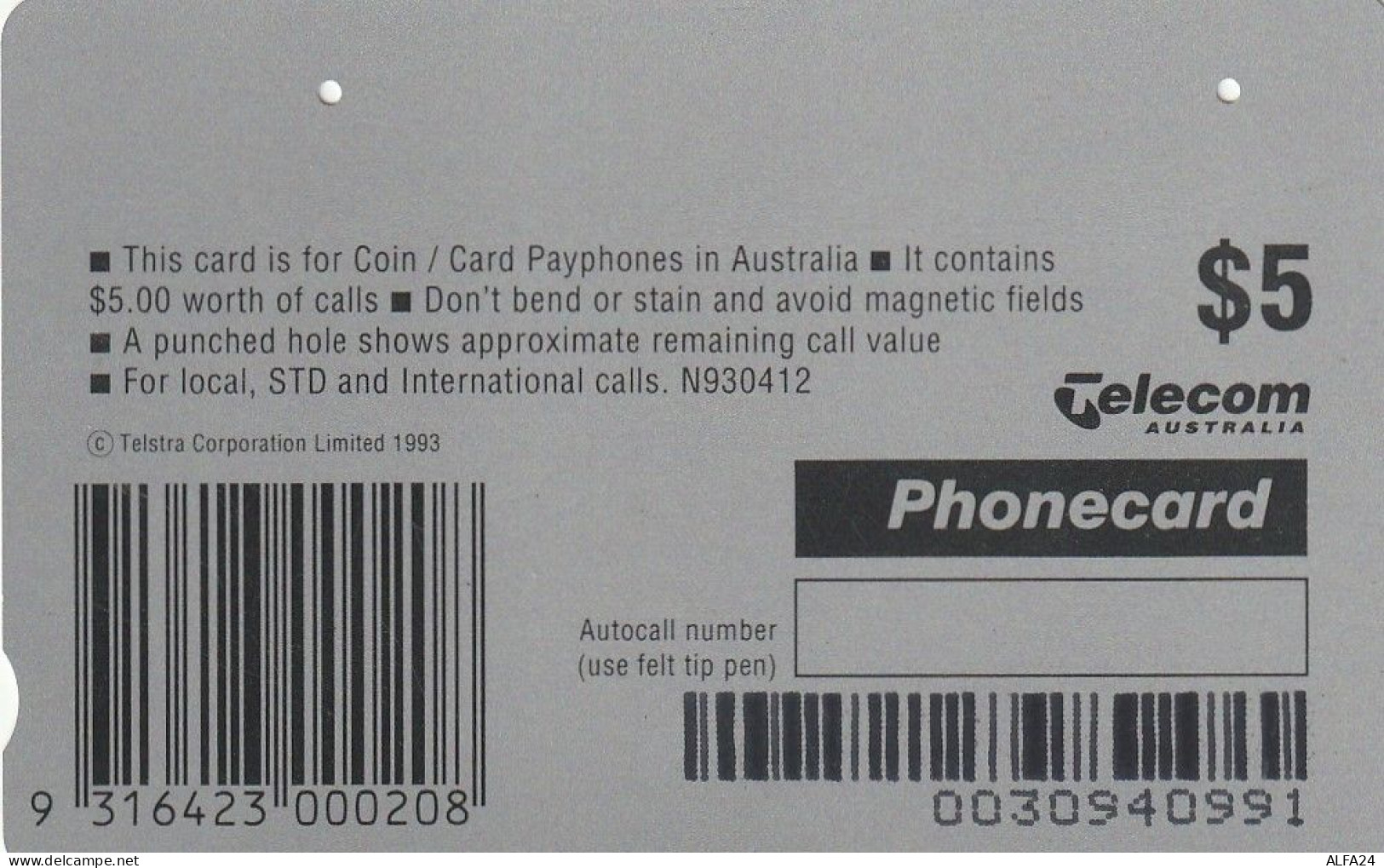 PHONE CARD AUSTRALIA  (CZ588 - Australie