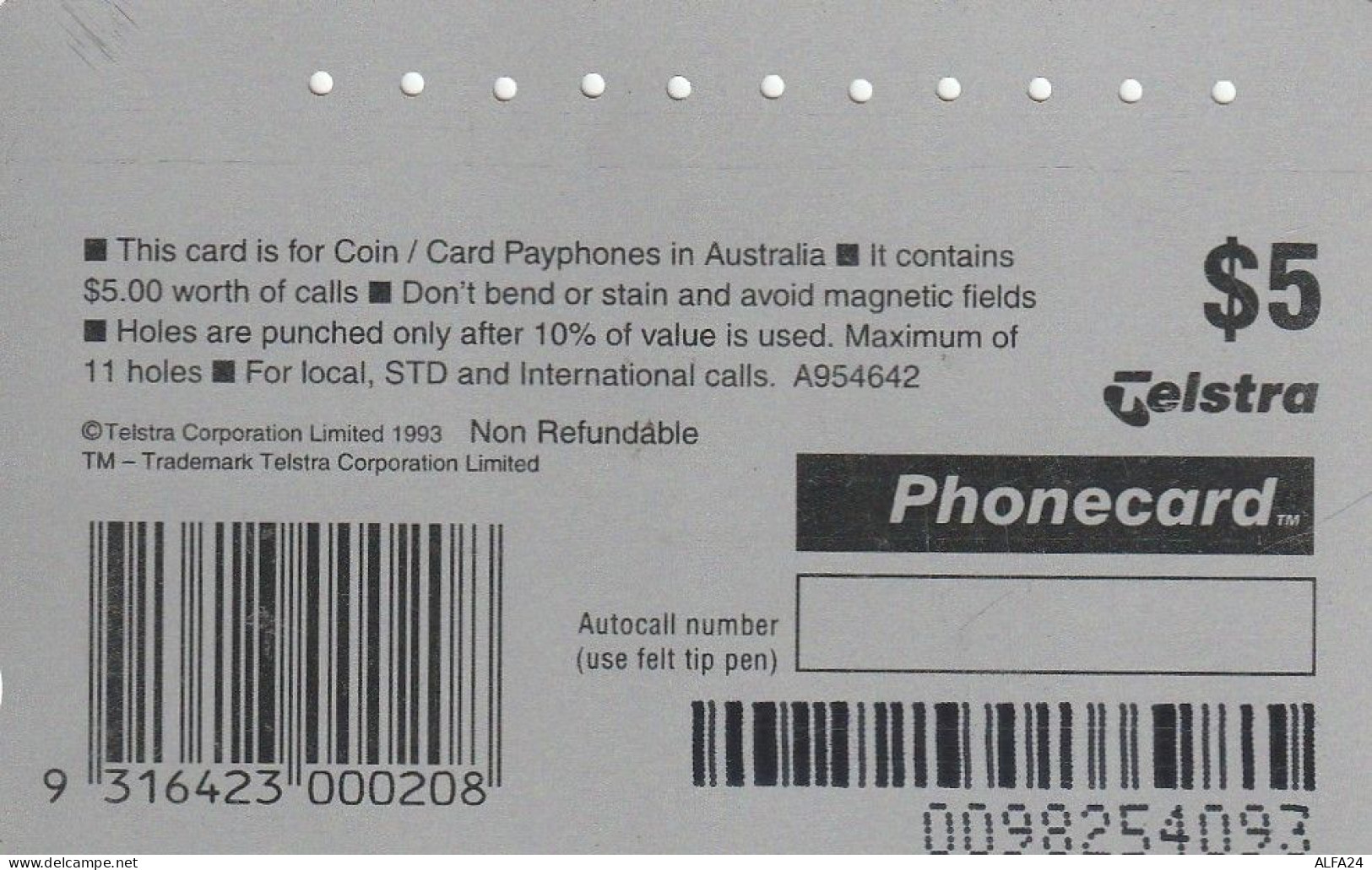 PHONE CARD AUSTRALIA  (CZ584 - Australie