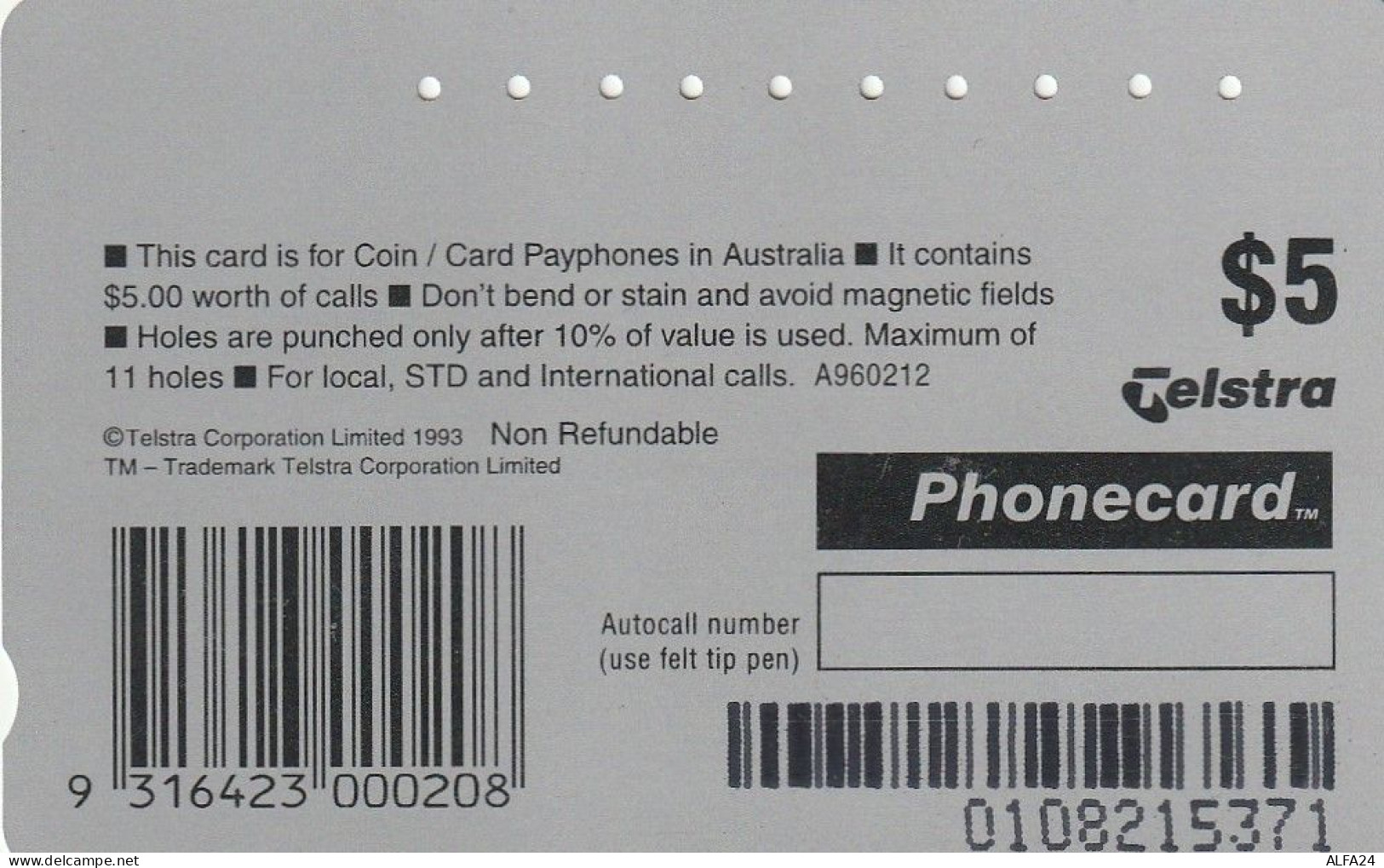 PHONE CARD AUSTRALIA  (CZ572 - Australie