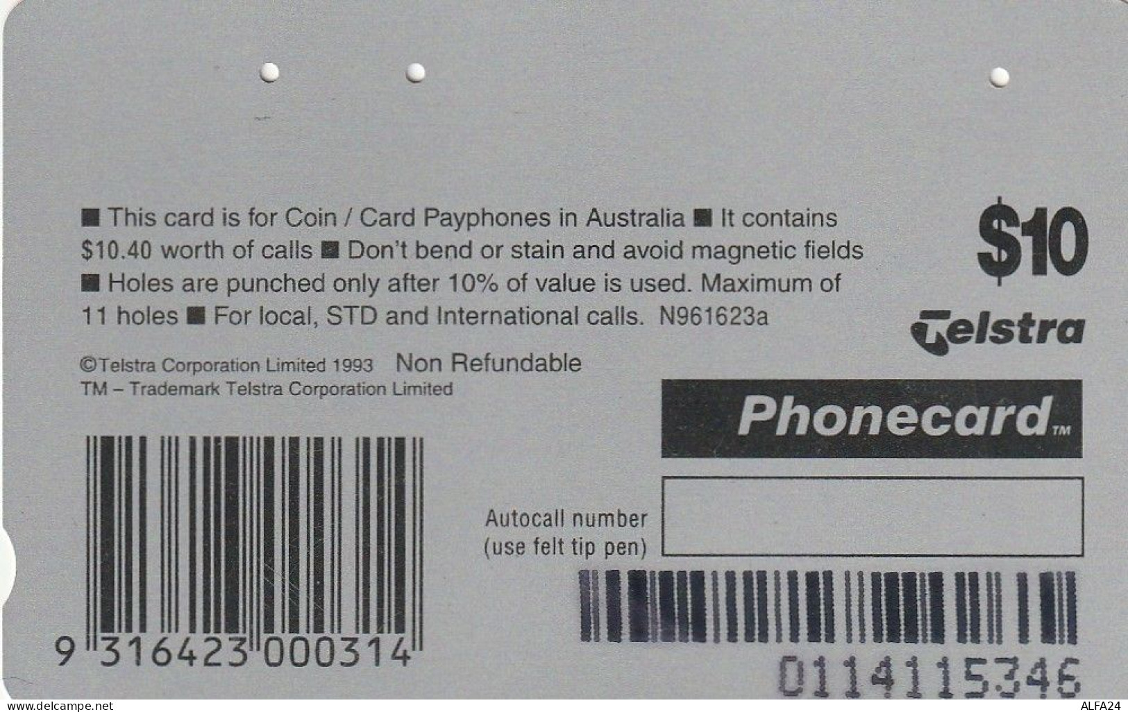 PHONE CARD AUSTRALIA  (CZ570 - Australia