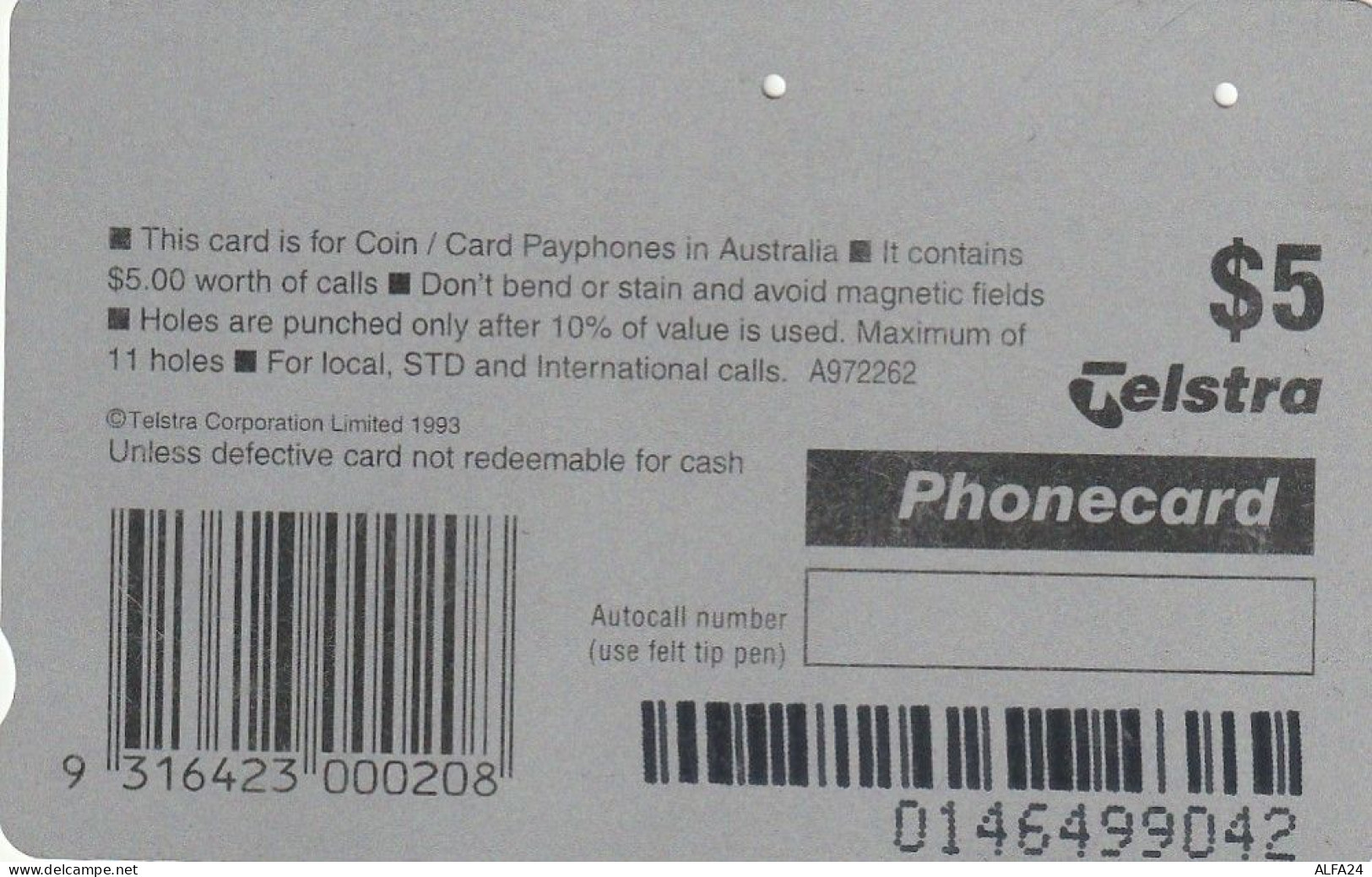 PHONE CARD AUSTRALIA  (CZ556 - Australie