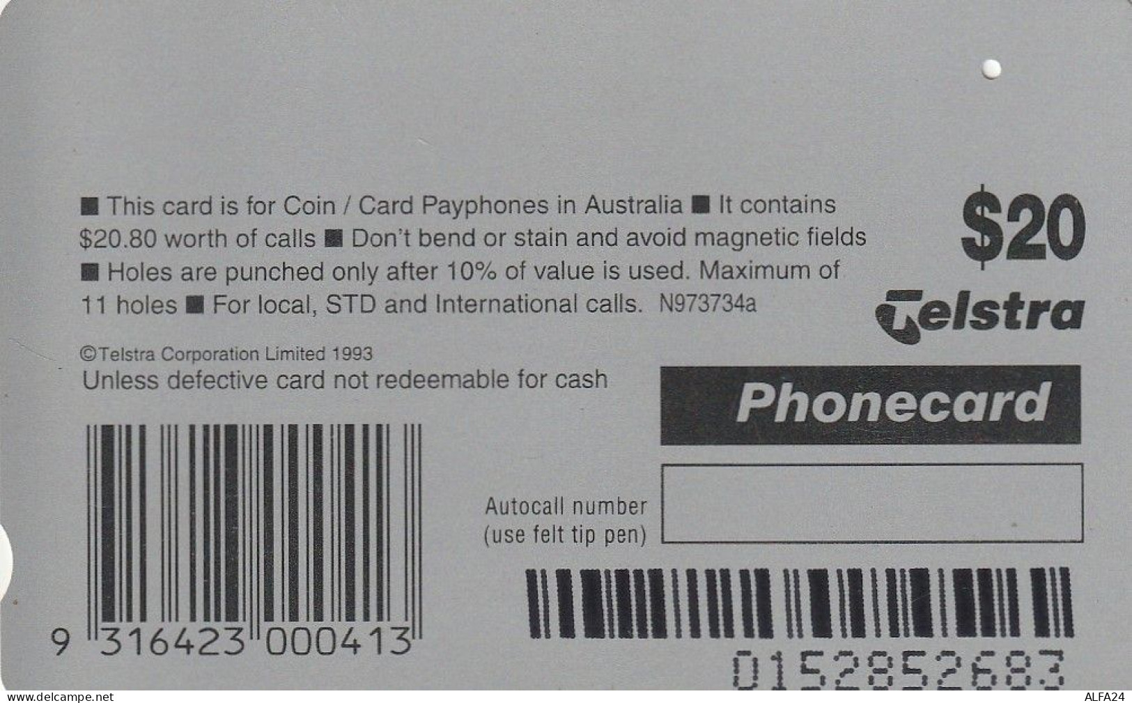 PHONE CARD AUSTRALIA  (CZ555 - Australië