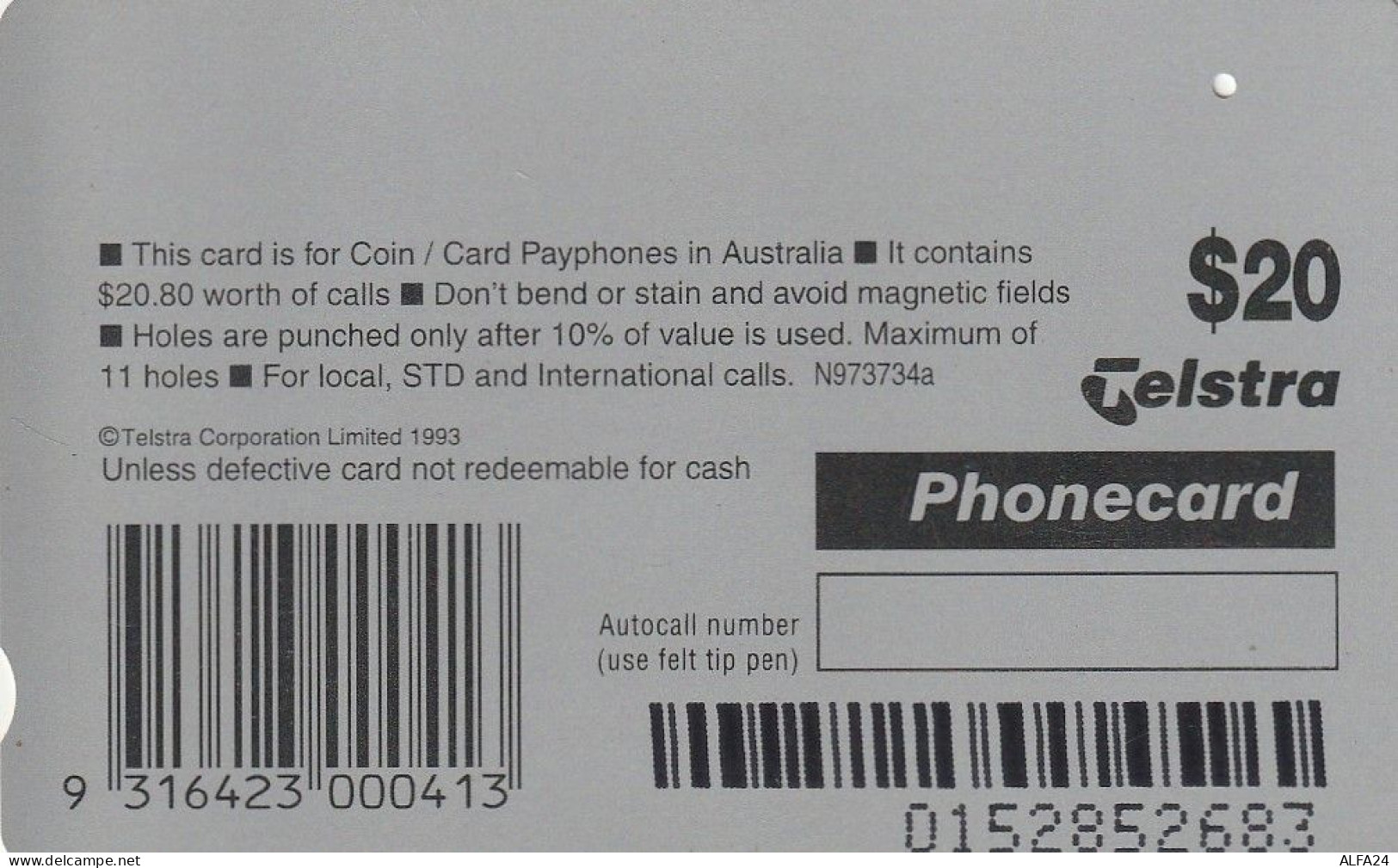 PHONE CARD AUSTRALIA  (CZ555 - Australia