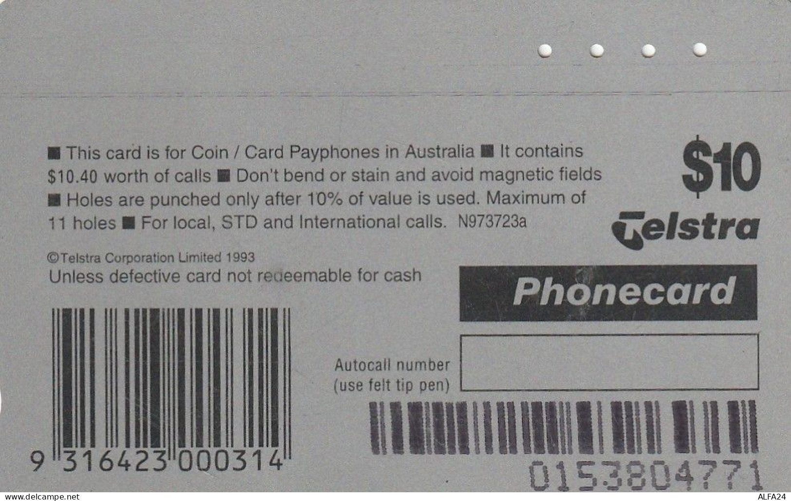 PHONE CARD AUSTRALIA  (CZ550 - Australië