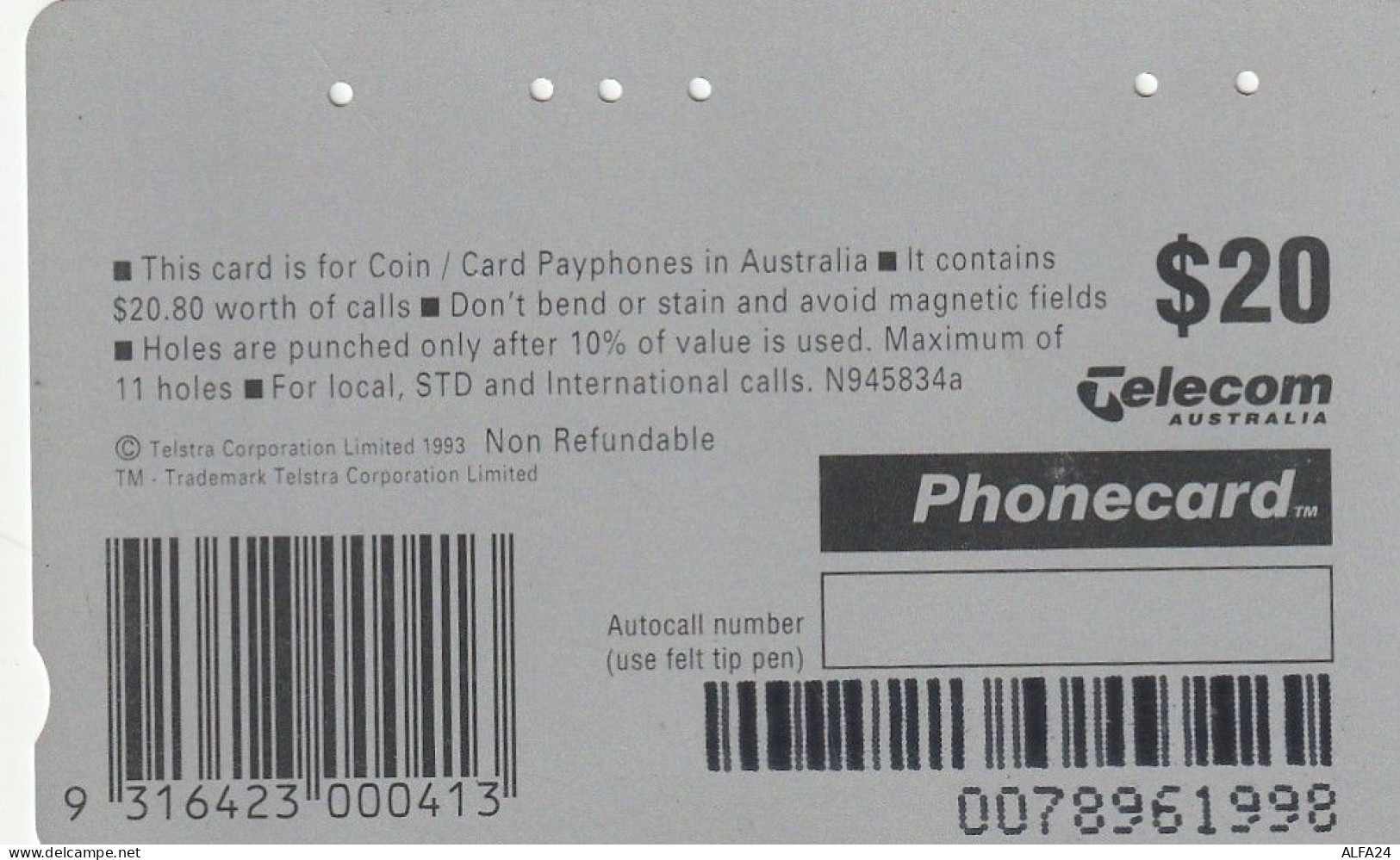 PHONE CARD AUSTRALIA  (CZ547 - Australia