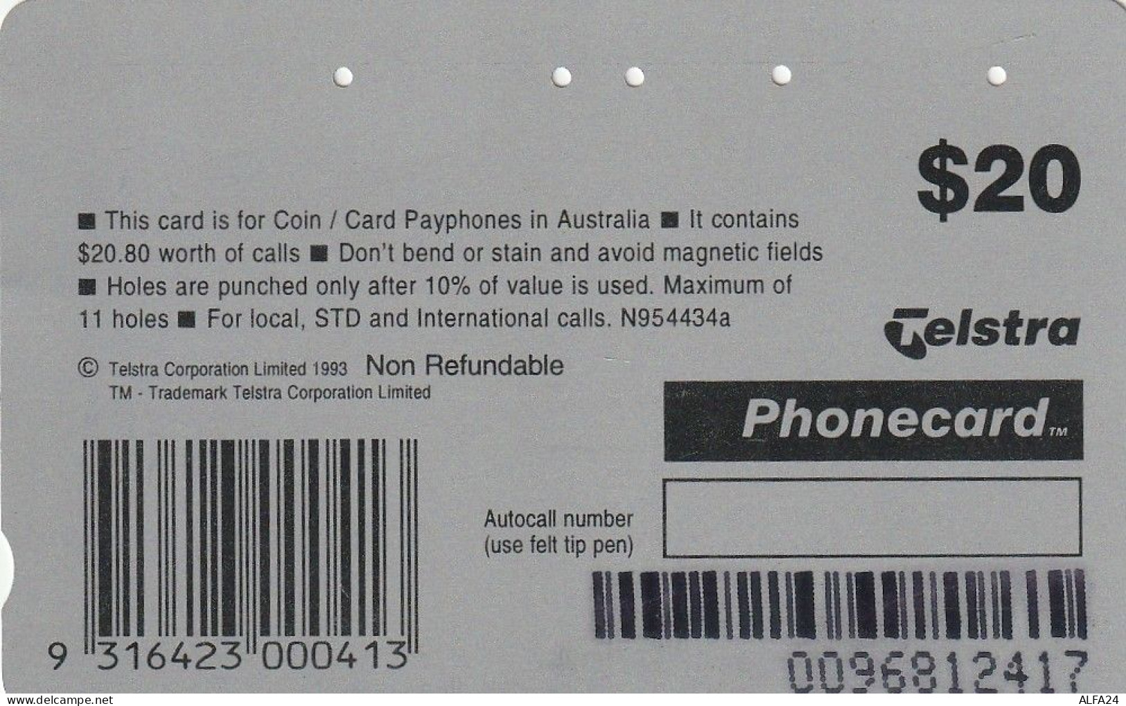 PHONE CARD AUSTRALIA  (CZ525 - Australië