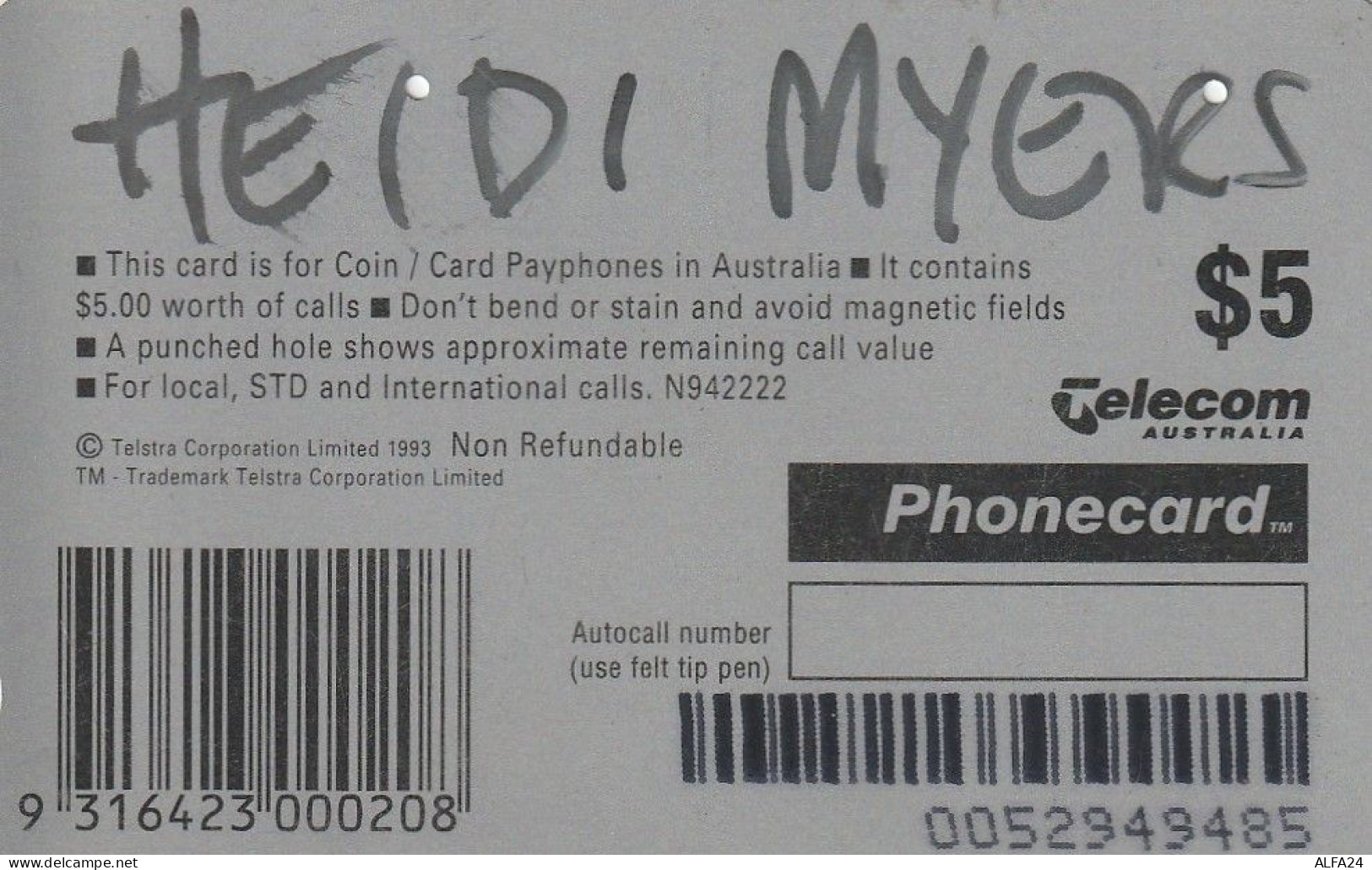 PHONE CARD AUSTRALIA  (CZ519 - Australien