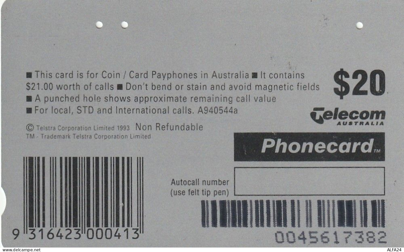 PHONE CARD AUSTRALIA  (CZ512 - Australië