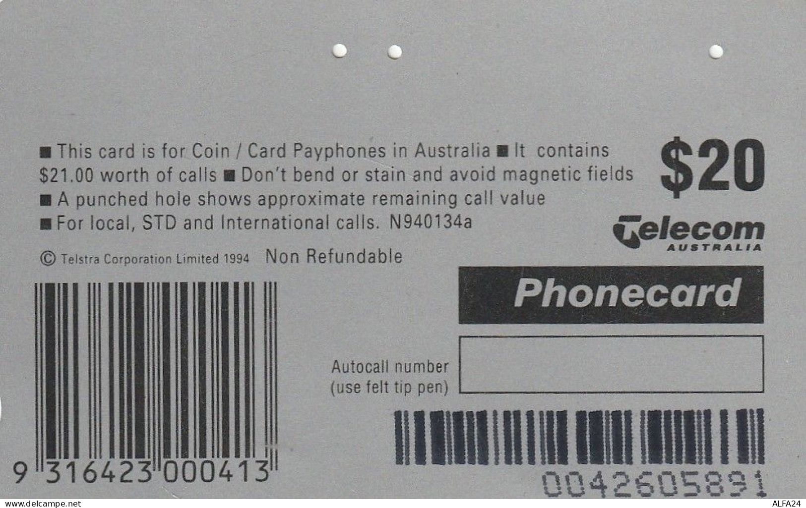 PHONE CARD AUSTRALIA  (CZ510 - Australië