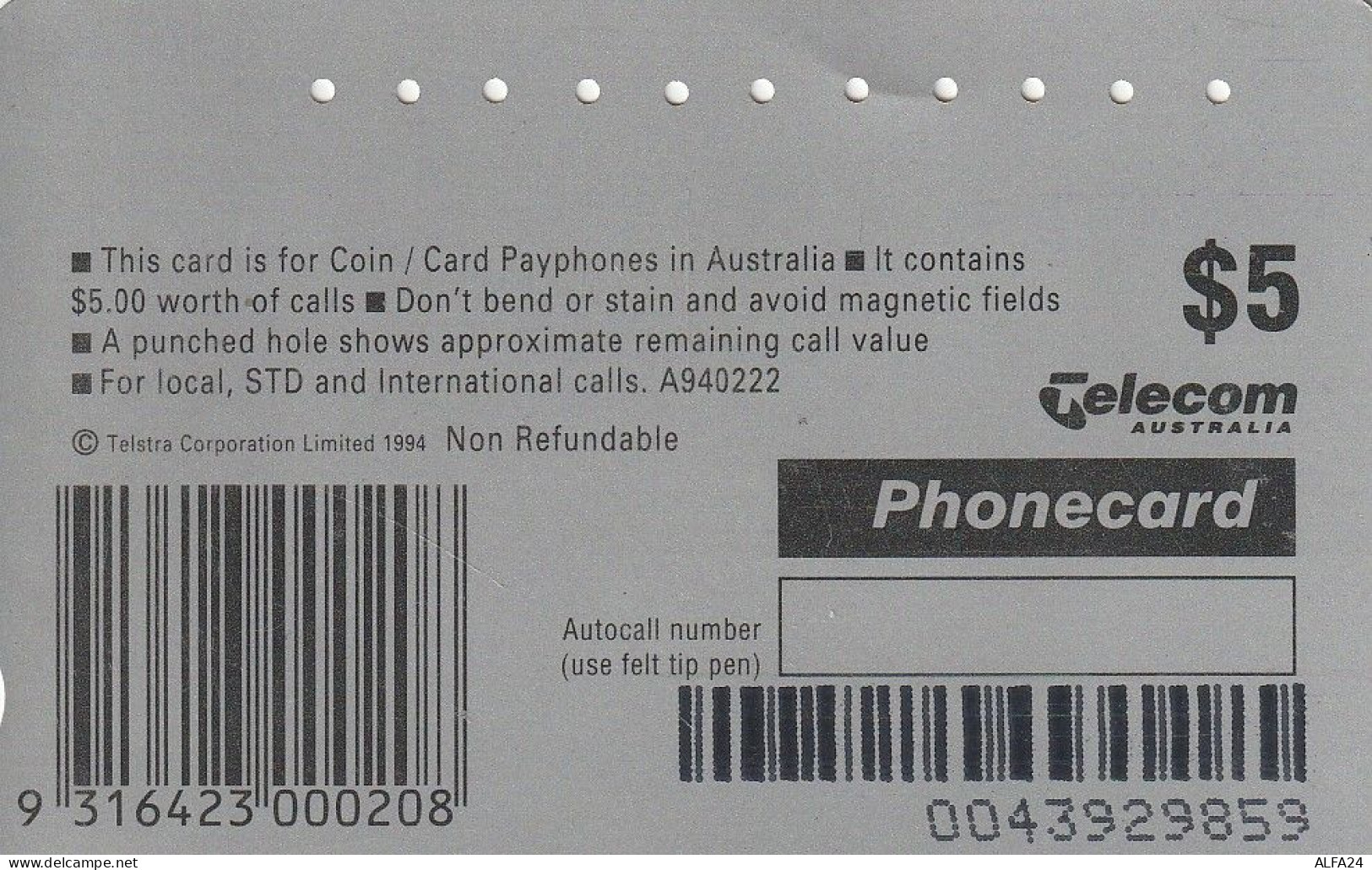 PHONE CARD AUSTRALIA  (CZ505 - Australie