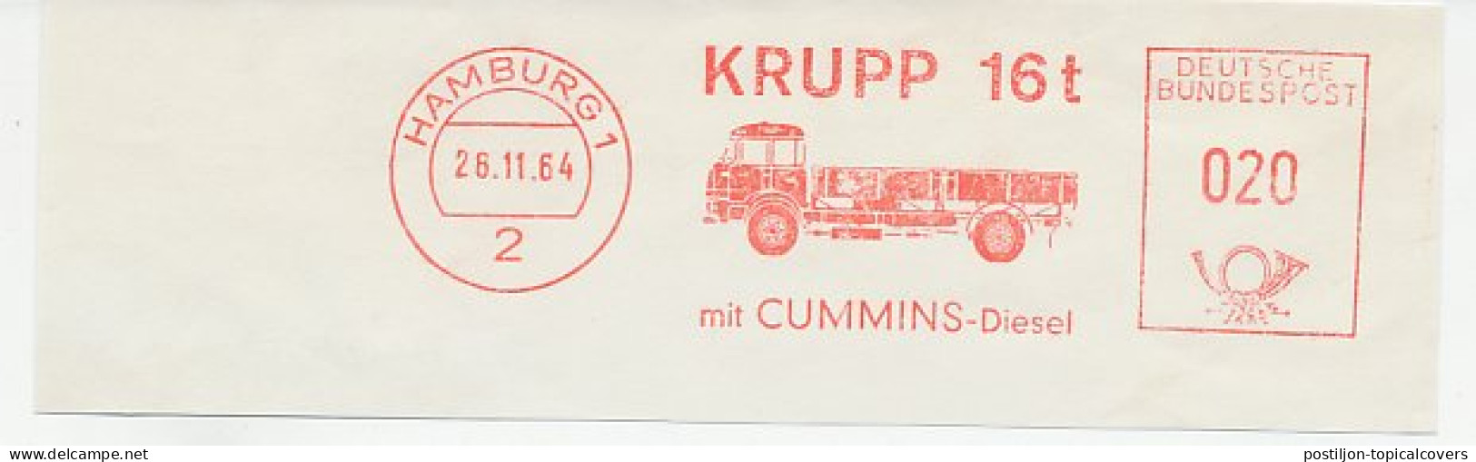 Meter Cut Germany 1964 Truck - Krupp - Camion