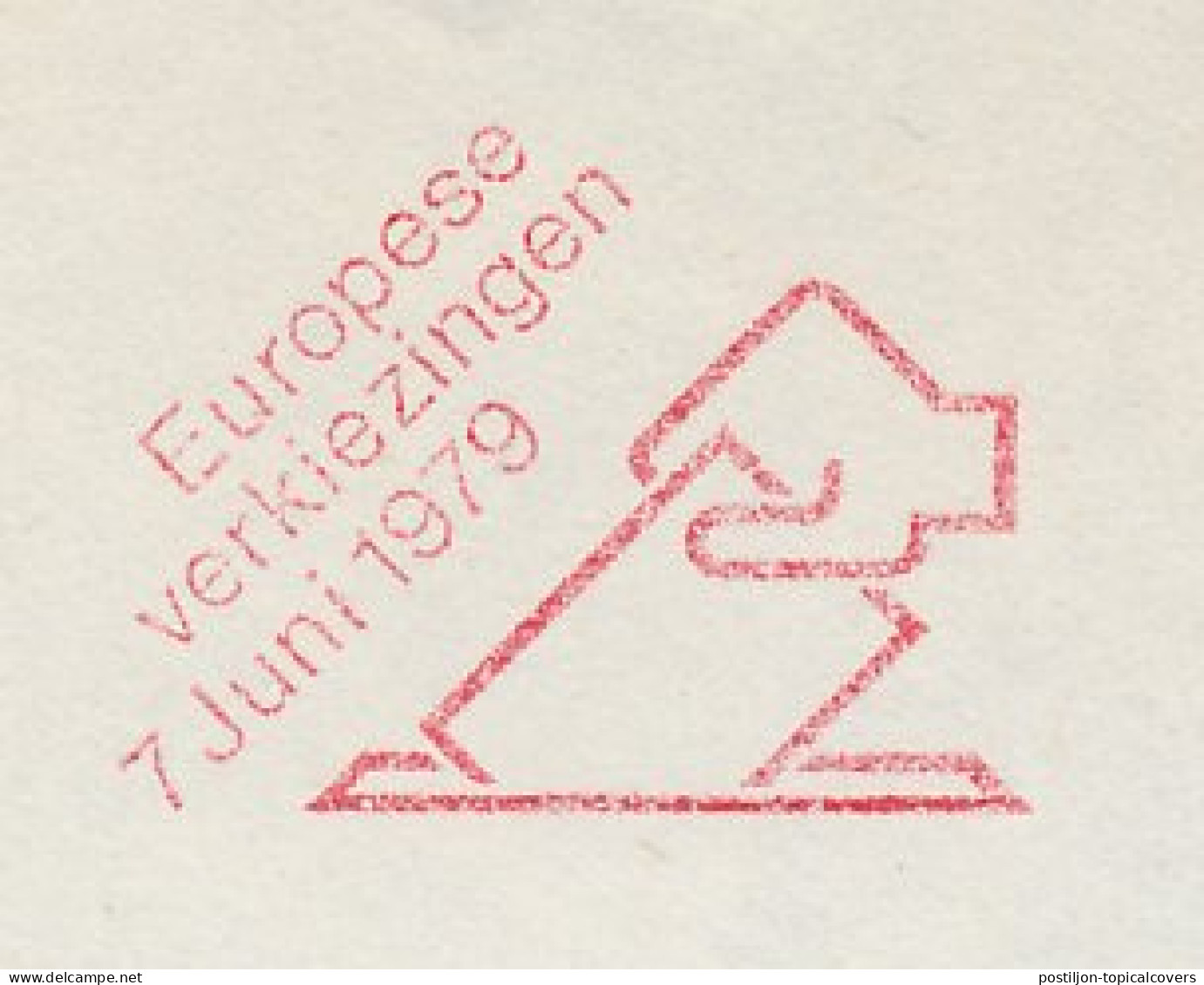 Meter Cover Netherlands 1979 European Elections 1979 - The Hague - Europese Instellingen