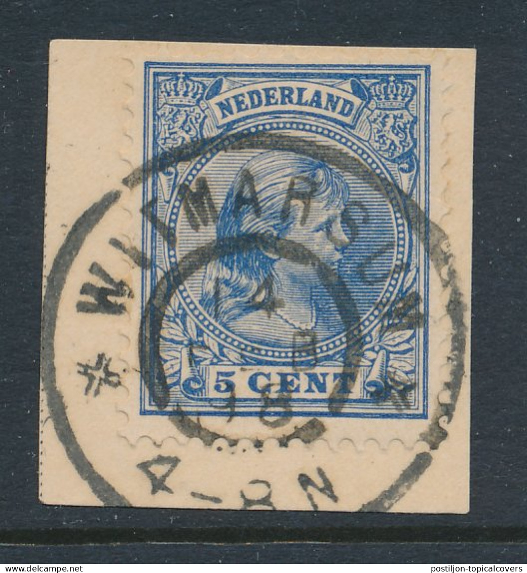 Grootrondstempel Witmarsum 1898 - Emissie 1891 - Postal History