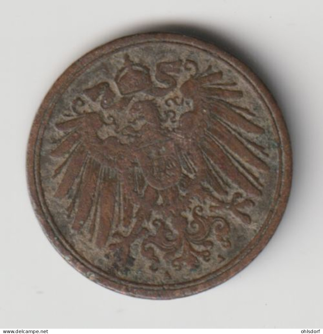 DEUTSCHES REICH 1900 A: 1 Pfennig, KM 10 - 1 Pfennig