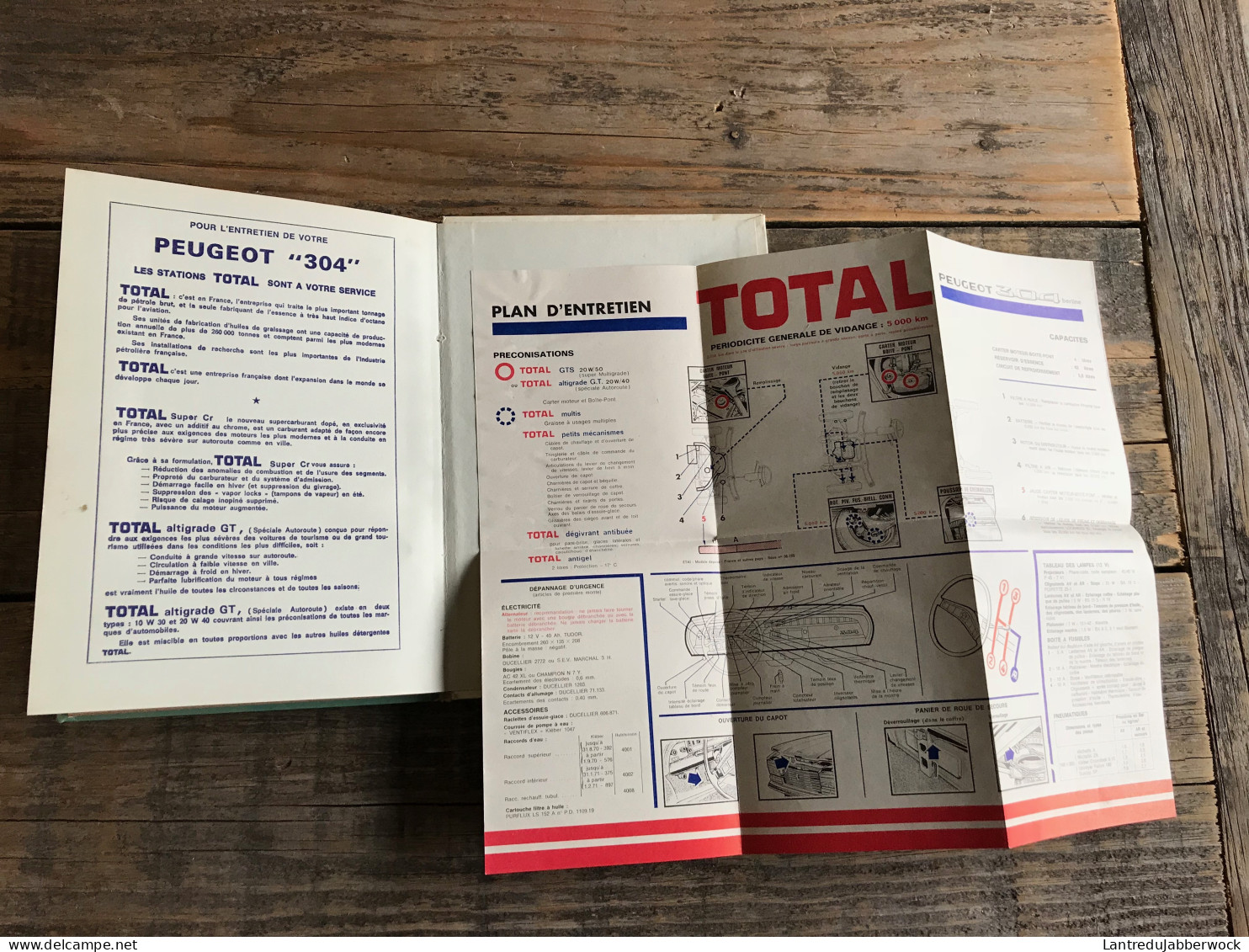 PETIT Le seul Guide Technique & Pratique Complet VOTRE PEUGEOT 304 Collection EPA - vues éclatées Plan de graissage 1971