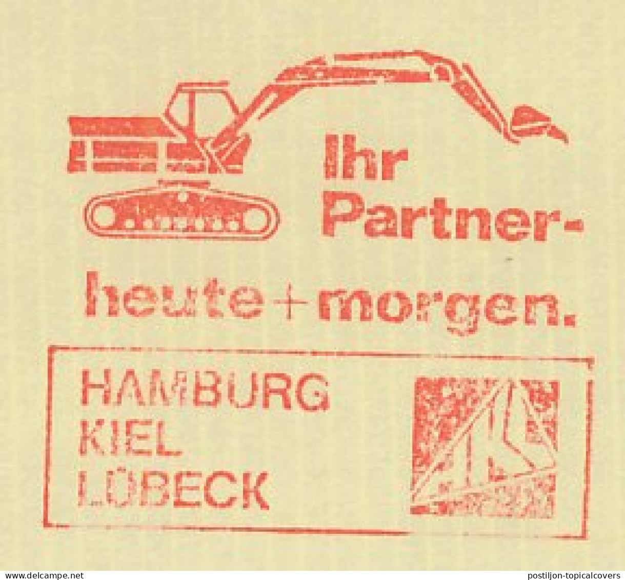 Meter Cut Germany 1977 Excavator - Sonstige & Ohne Zuordnung