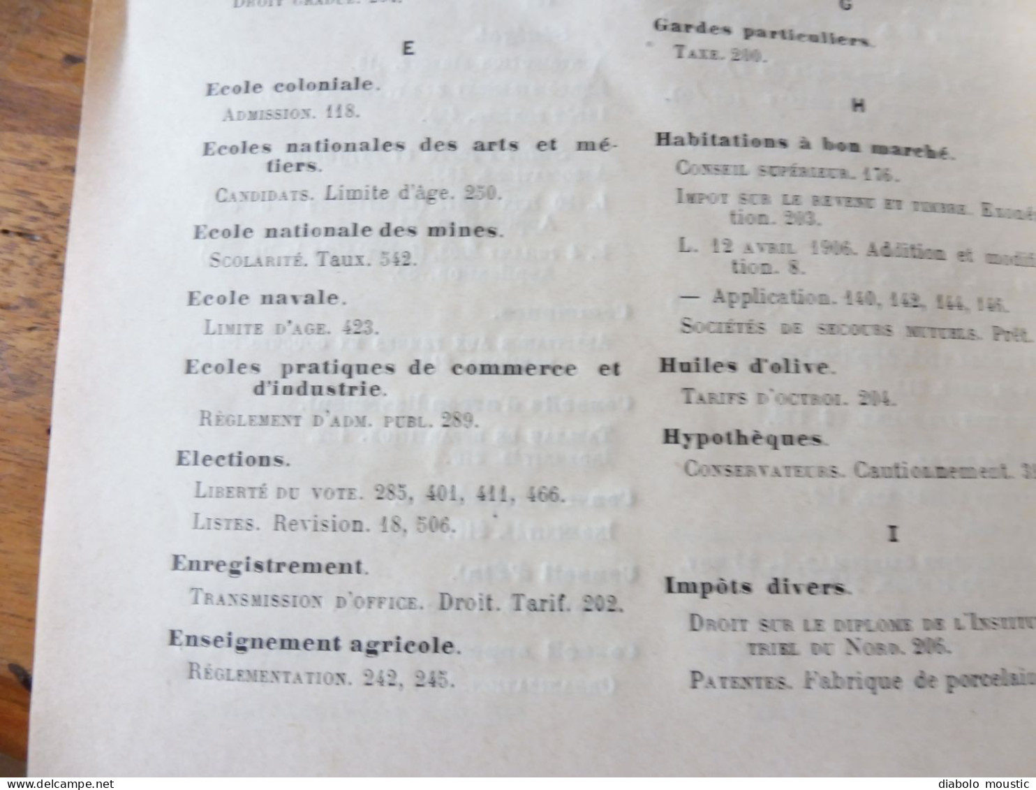 1913  RECUEIL des LOIS : Sericiculture, Dynamites , Fabrication du beurre de cacao,  Etc ; Etc