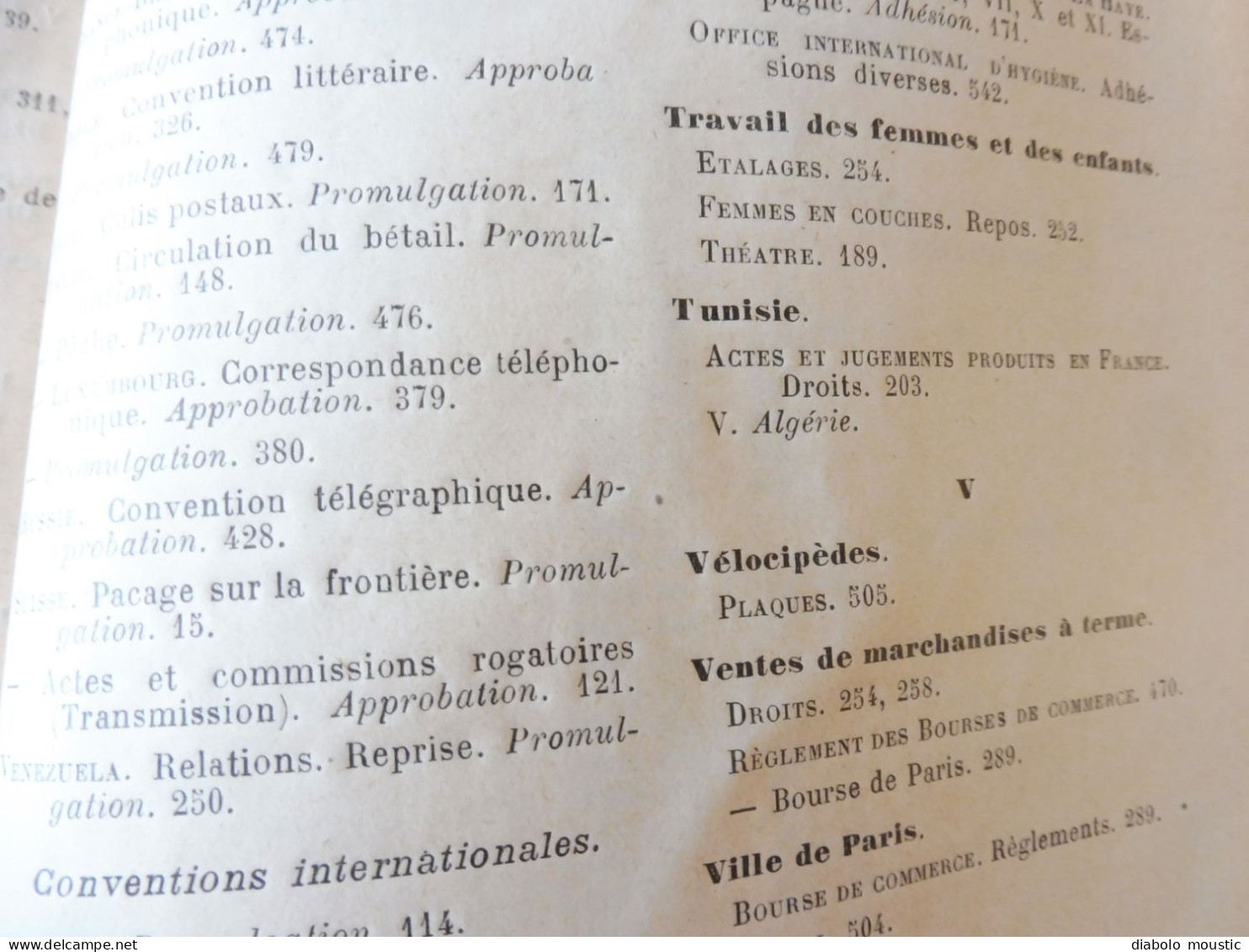 1913  RECUEIL des LOIS : Sericiculture, Dynamites , Fabrication du beurre de cacao,  Etc ; Etc