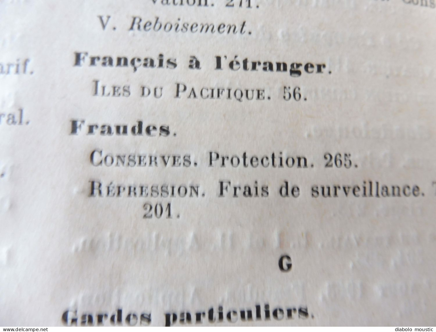 1913  RECUEIL des LOIS : Sericiculture, Dynamites , Fabrication du beurre de cacao,  Etc ; Etc