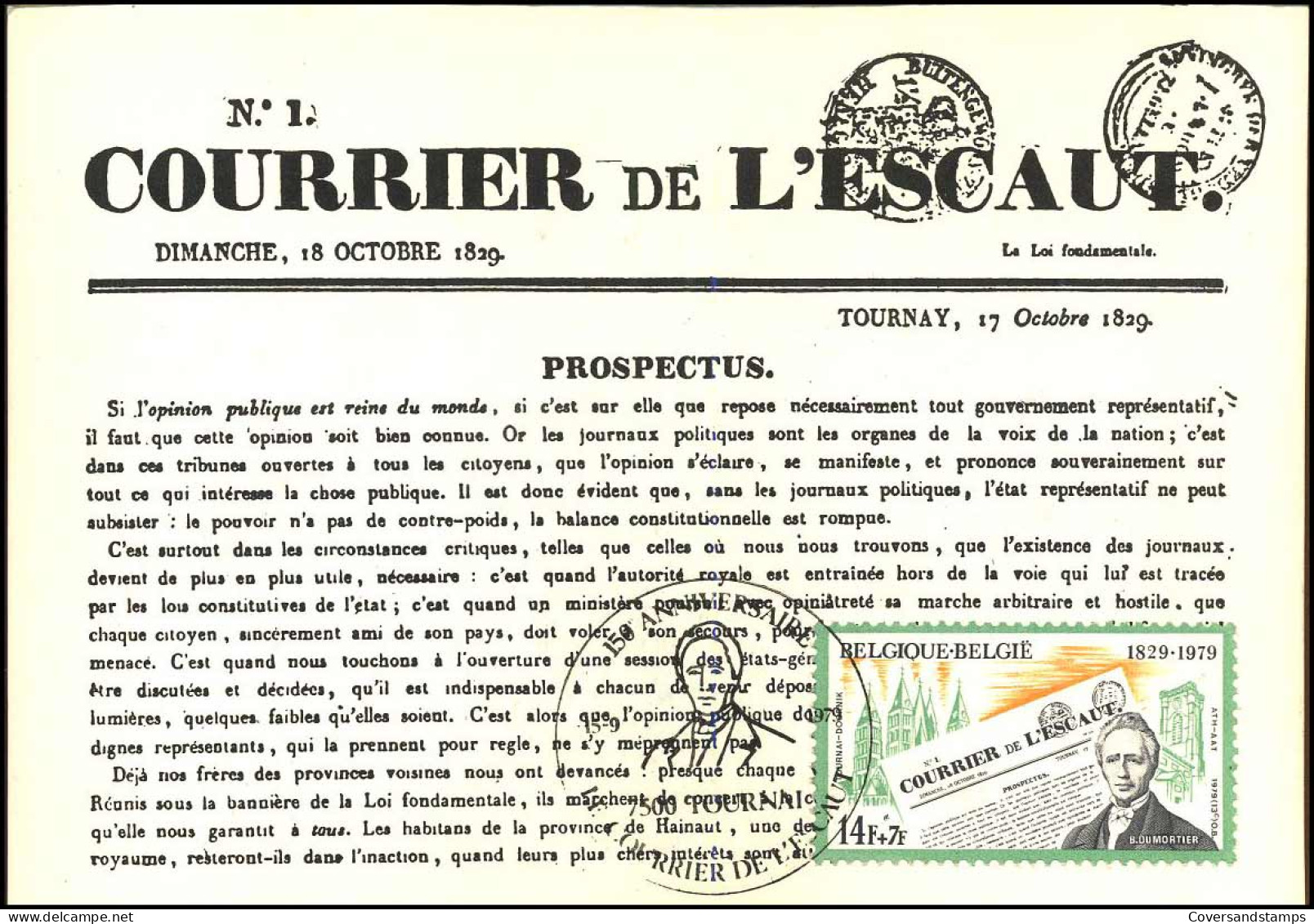 1942 - MK - Dagblad "Le Courrier De L'Escaut"  - 1971-1980