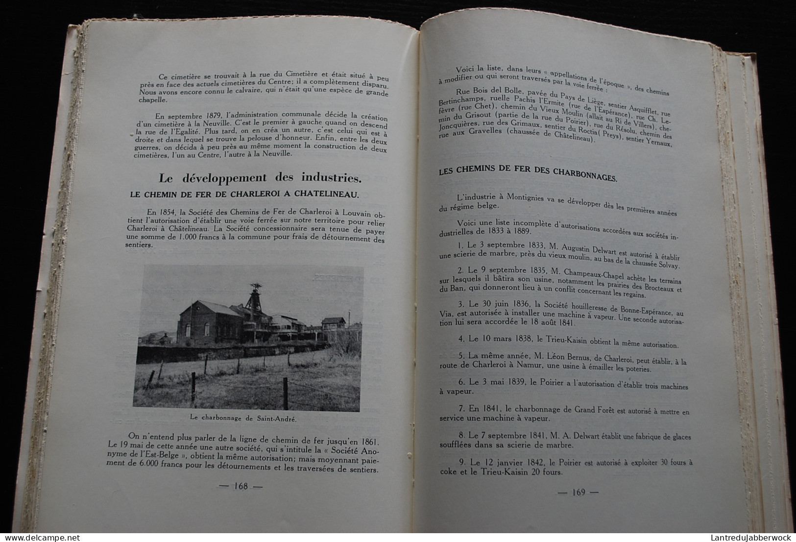 Yernaux HISTOIRE DE MONTIGNY Régionalisme sur Sambre Charleroi Industrie Clouterie Charbonnages Mine Houille