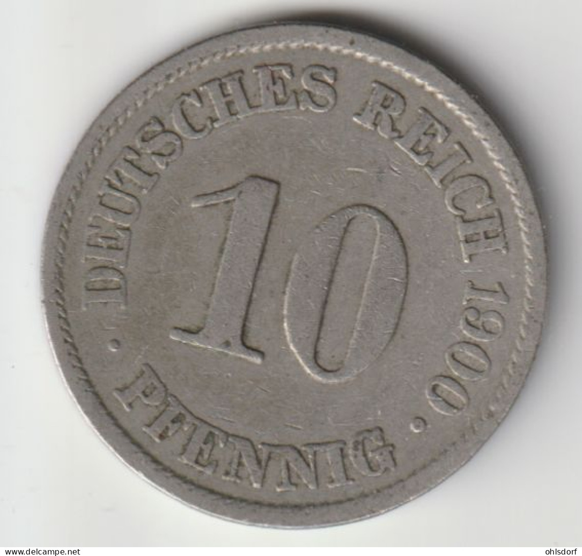 DEUTSCHES REICH 1900 A: 10 Pfennig, KM 12 - 10 Pfennig