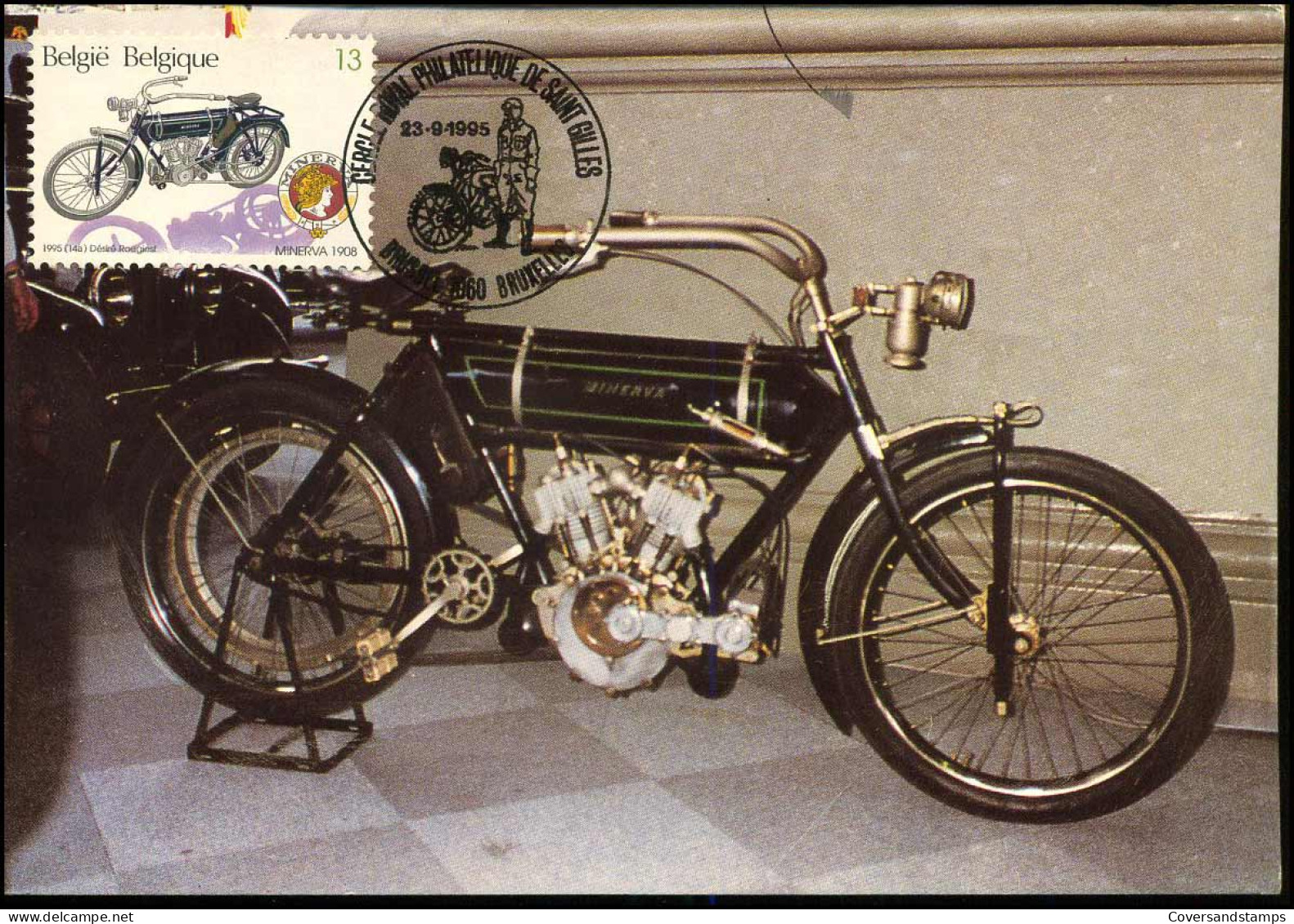 2615 - MK - Oude Belgische Moto's - Minerva 1908  - 1991-2000