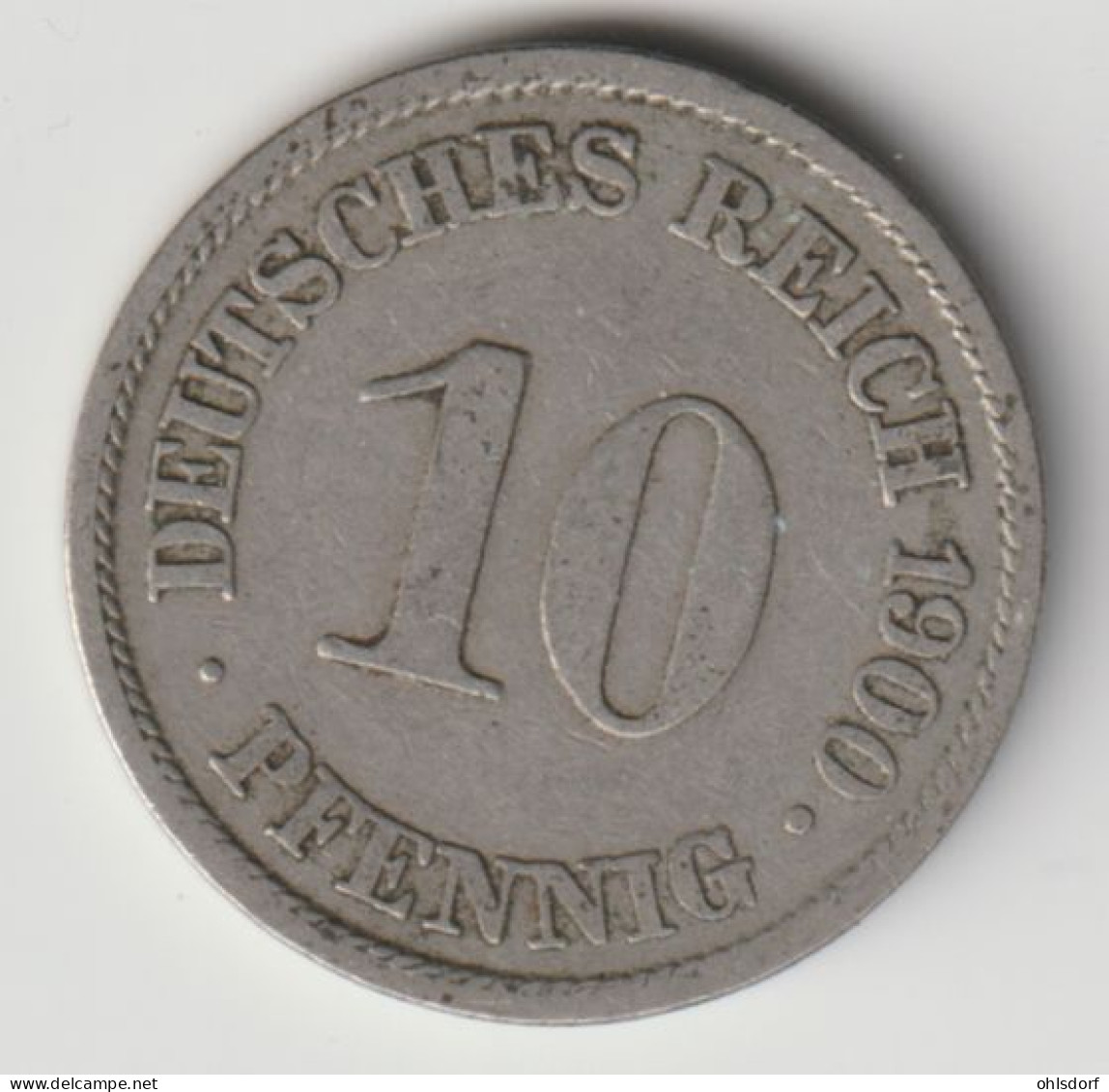DEUTSCHES REICH 1900 A: 10 Pfennig, KM 12 - 10 Pfennig